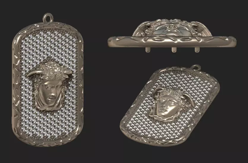 medusa necklace 3D print model