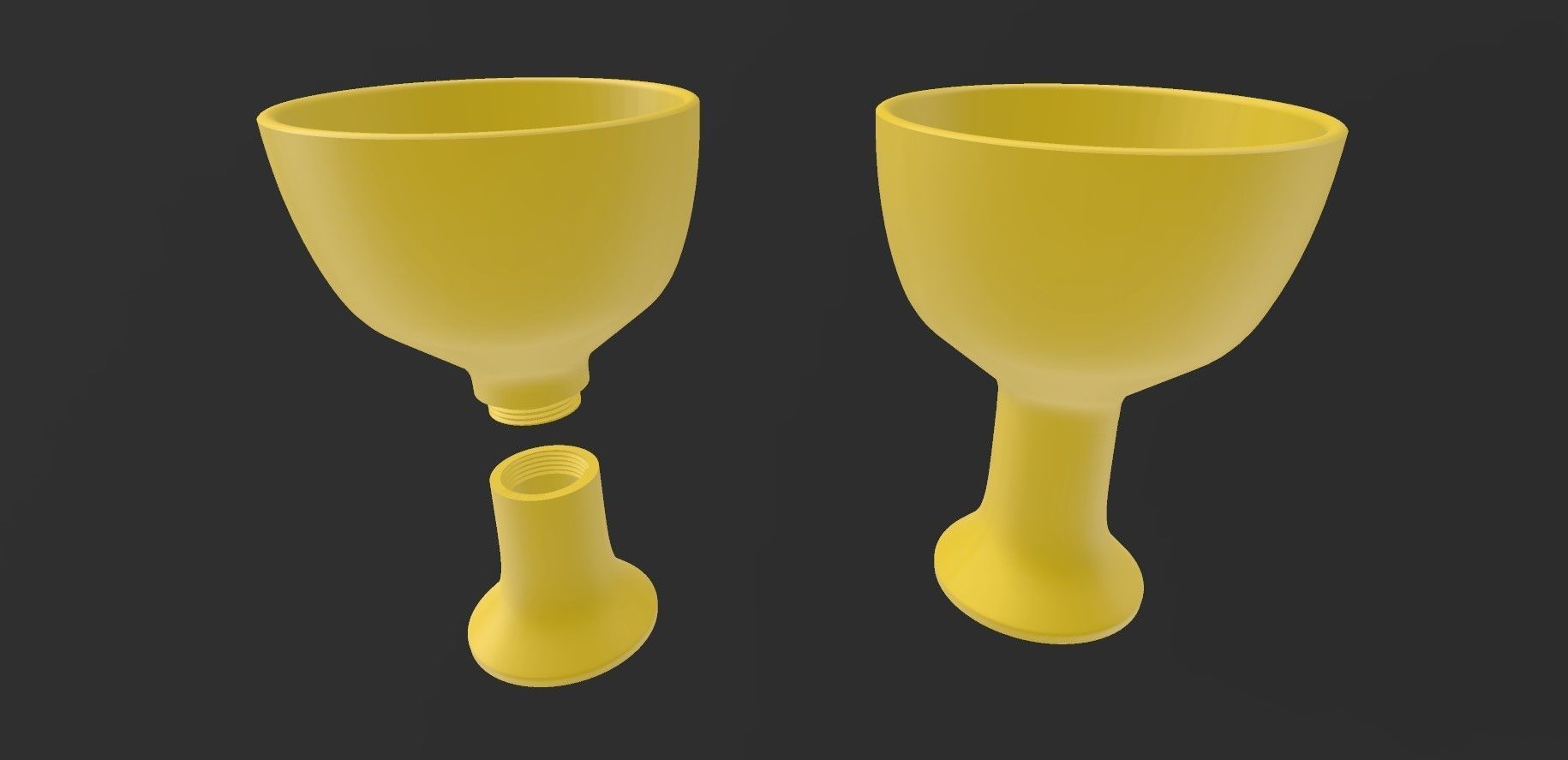 Indiana Jones Holy Grail Cup Chalice Storage Container 3D print model_1
