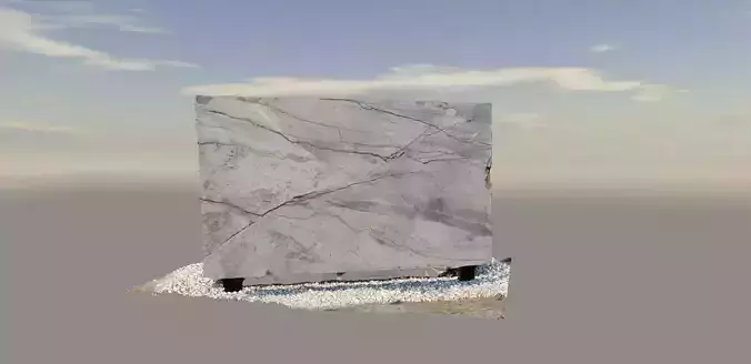 Marble Block - PhotoRealistic Scanned Model