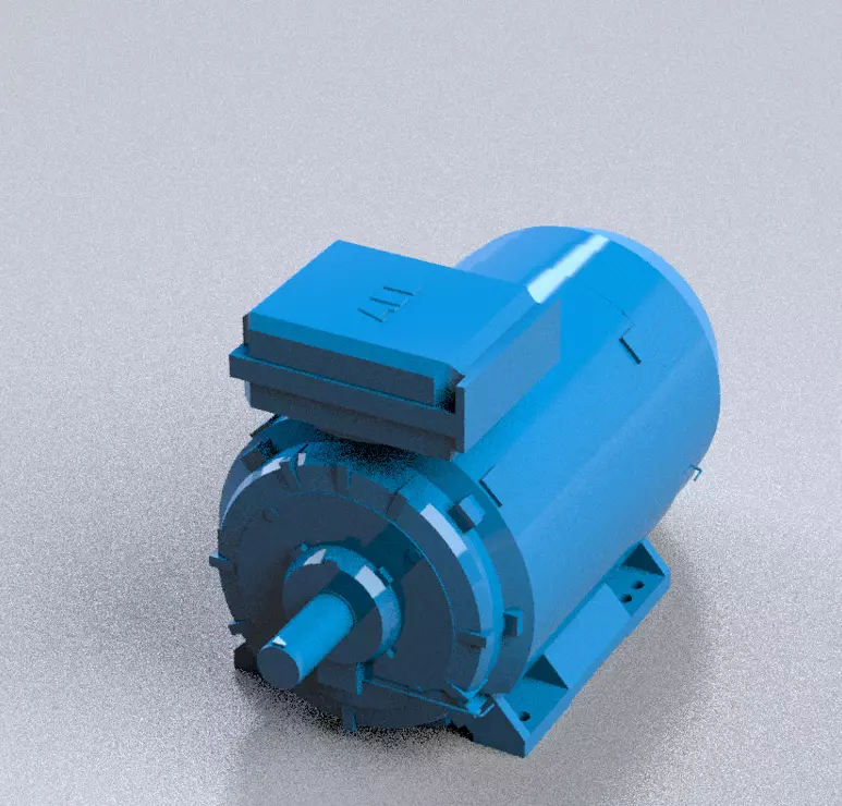 electric motor 3d design 3D model_0