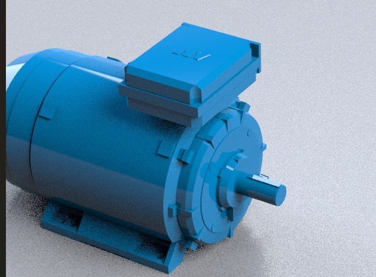 electric motor 3d design 3D model_6