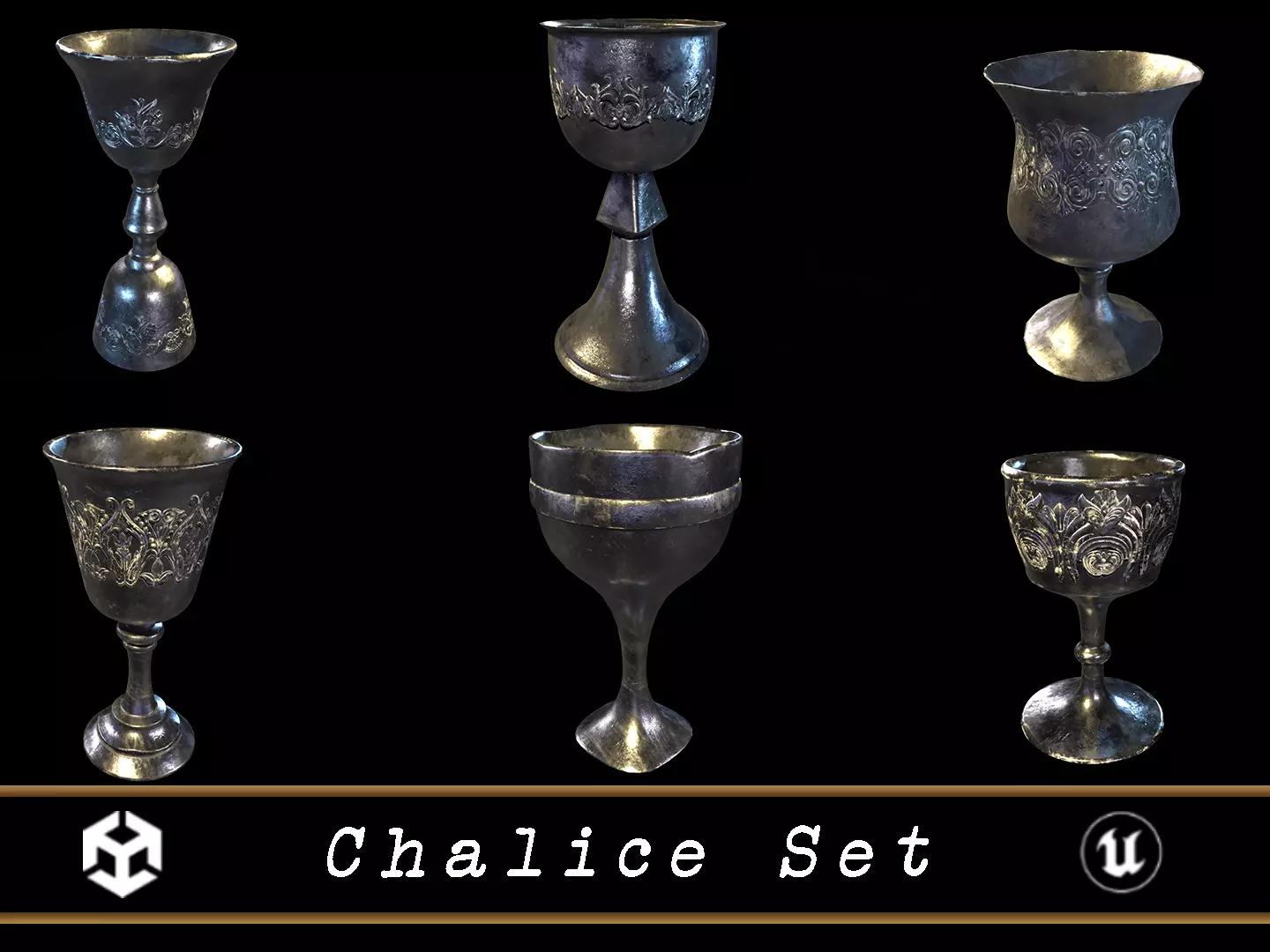 Chalice Set 3D Model Collection_0