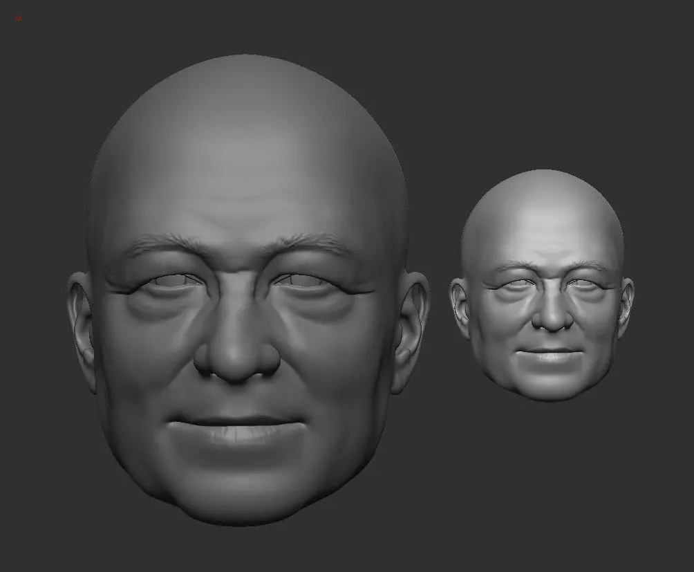 SIR ALEX FERGUSON HEAD WITHOUT HAIR 3D STL FOR PRINT 3D print model