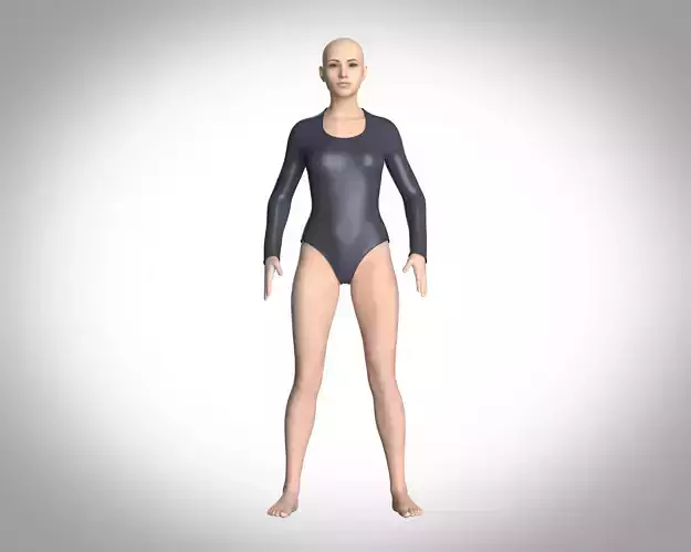 Ladies Bodysuit With Genesis 8 3D model