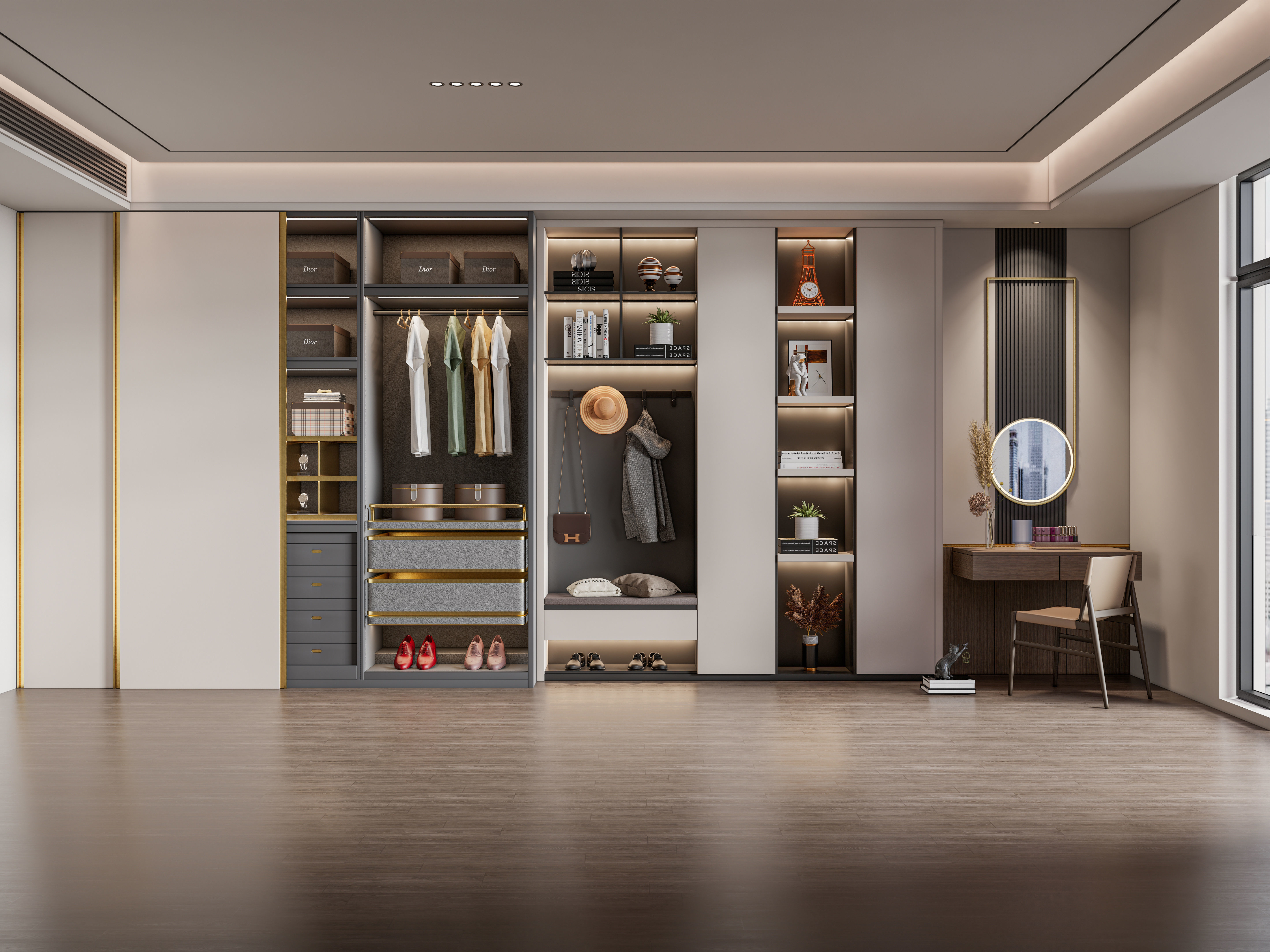 Entryway hallway entrance hall corridor furniture 25 3D model_2