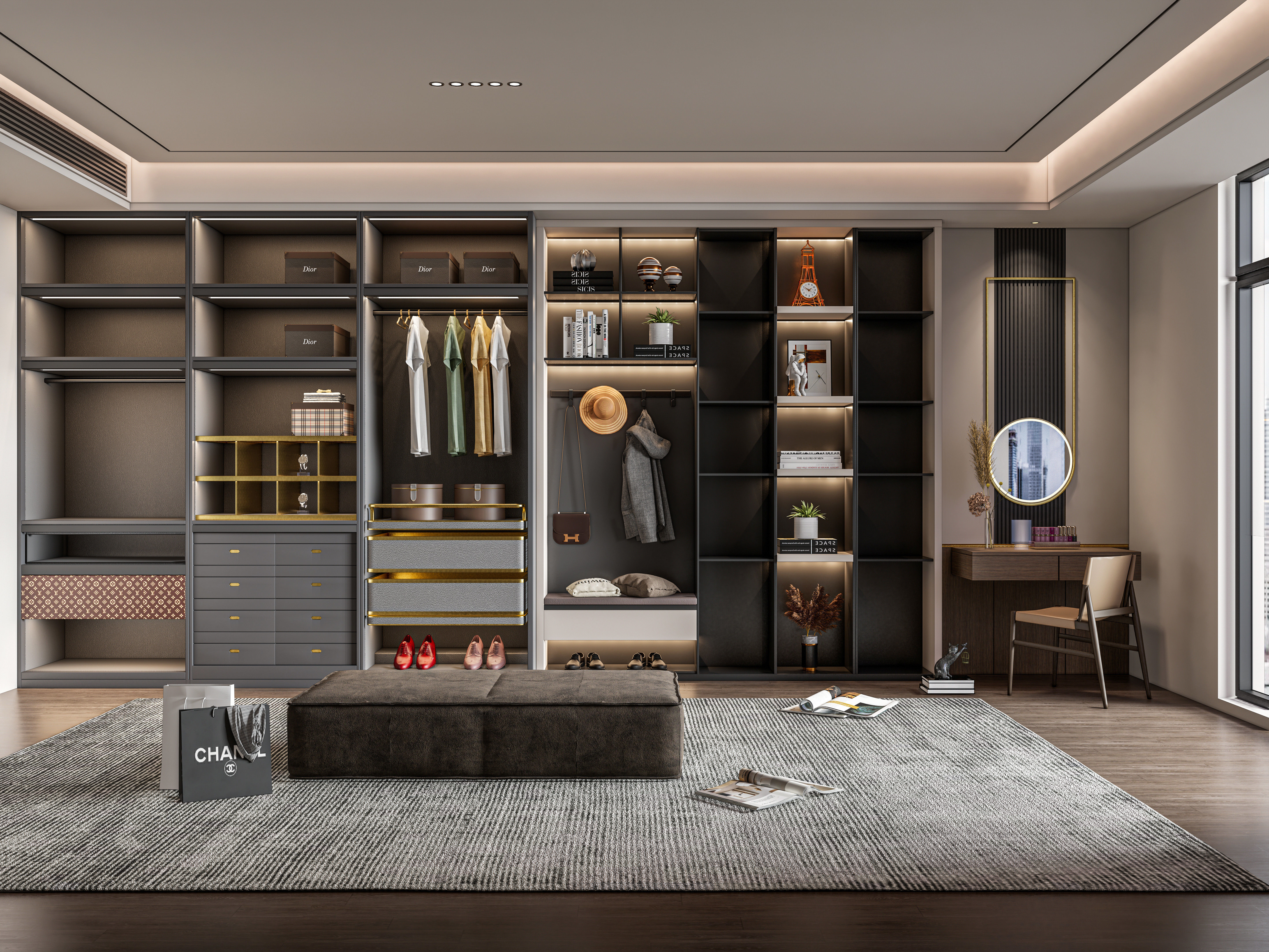 Entryway hallway entrance hall corridor furniture 25 3D model_6