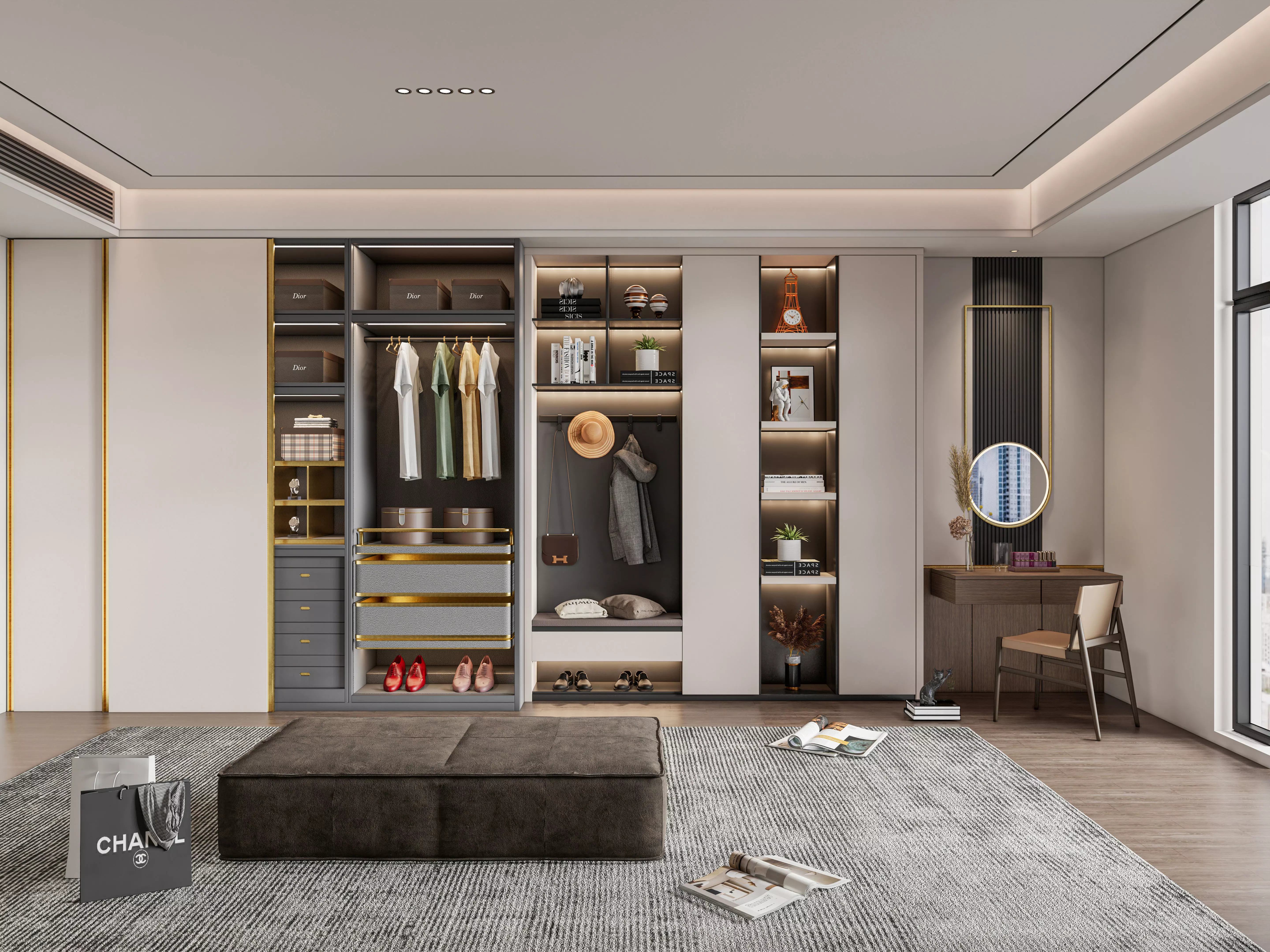 Entryway hallway entrance hall corridor furniture 25 3D model_0