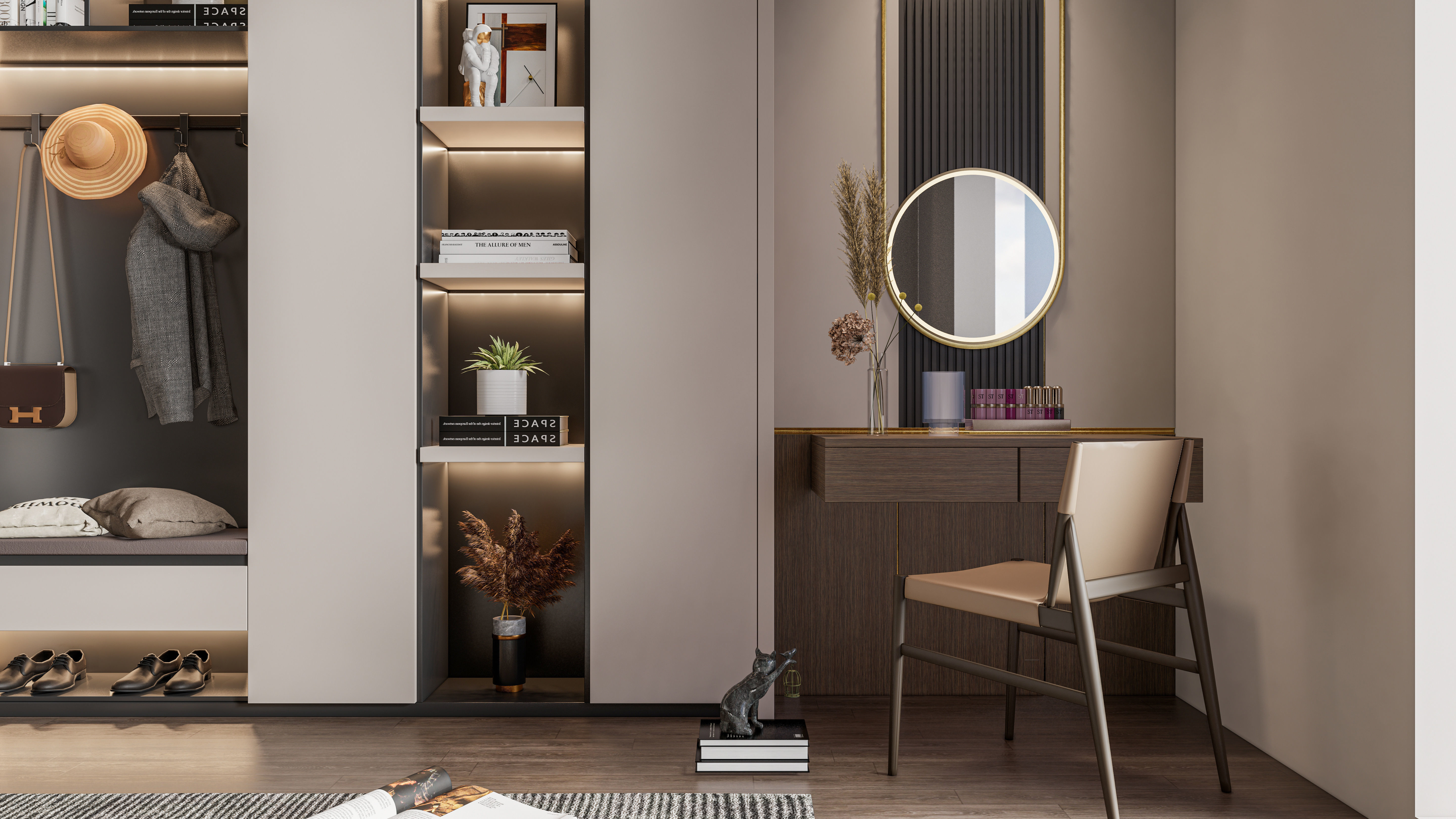 Entryway hallway entrance hall corridor furniture 25 3D model_12