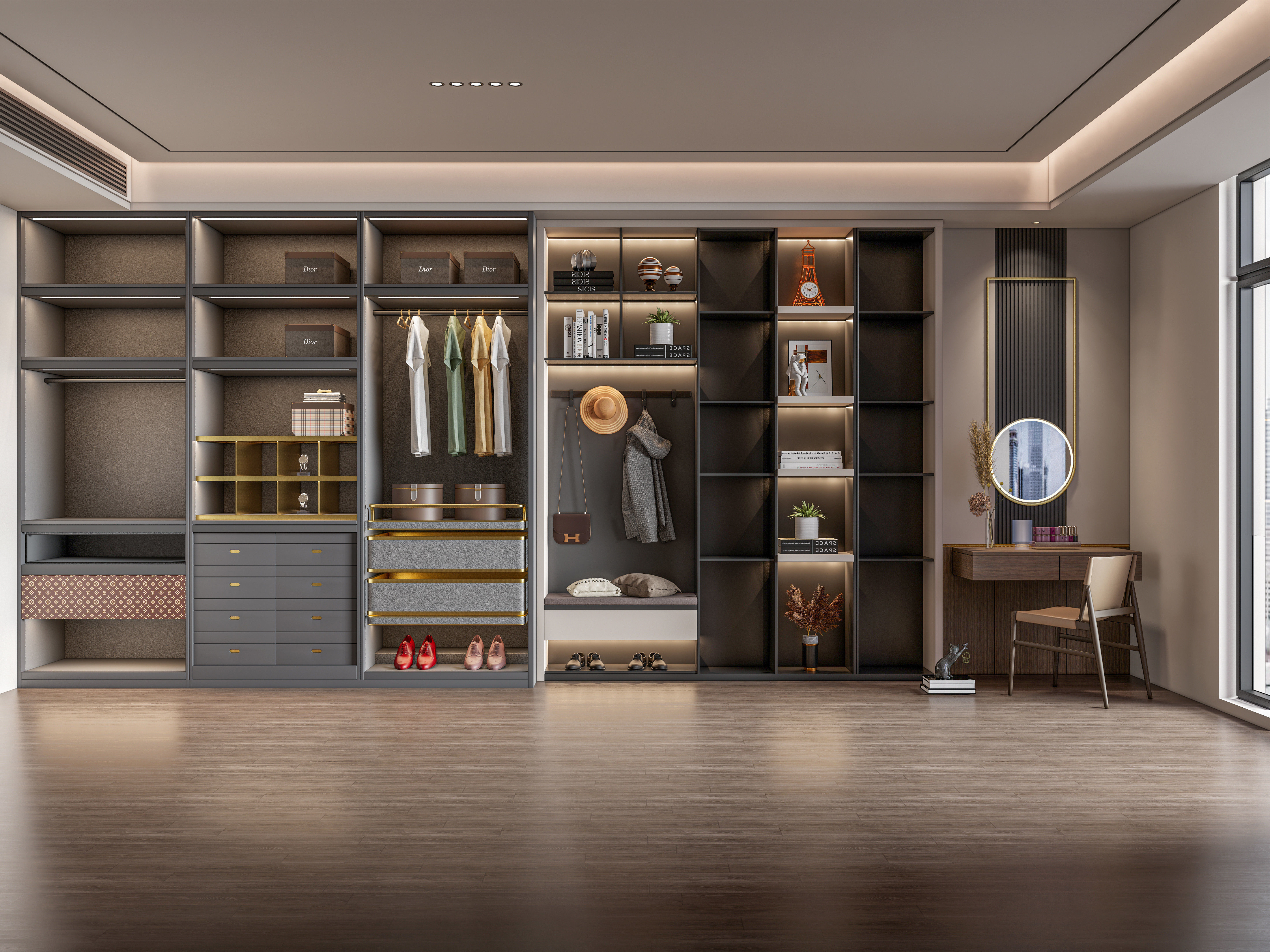 Entryway hallway entrance hall corridor furniture 25 3D model_5