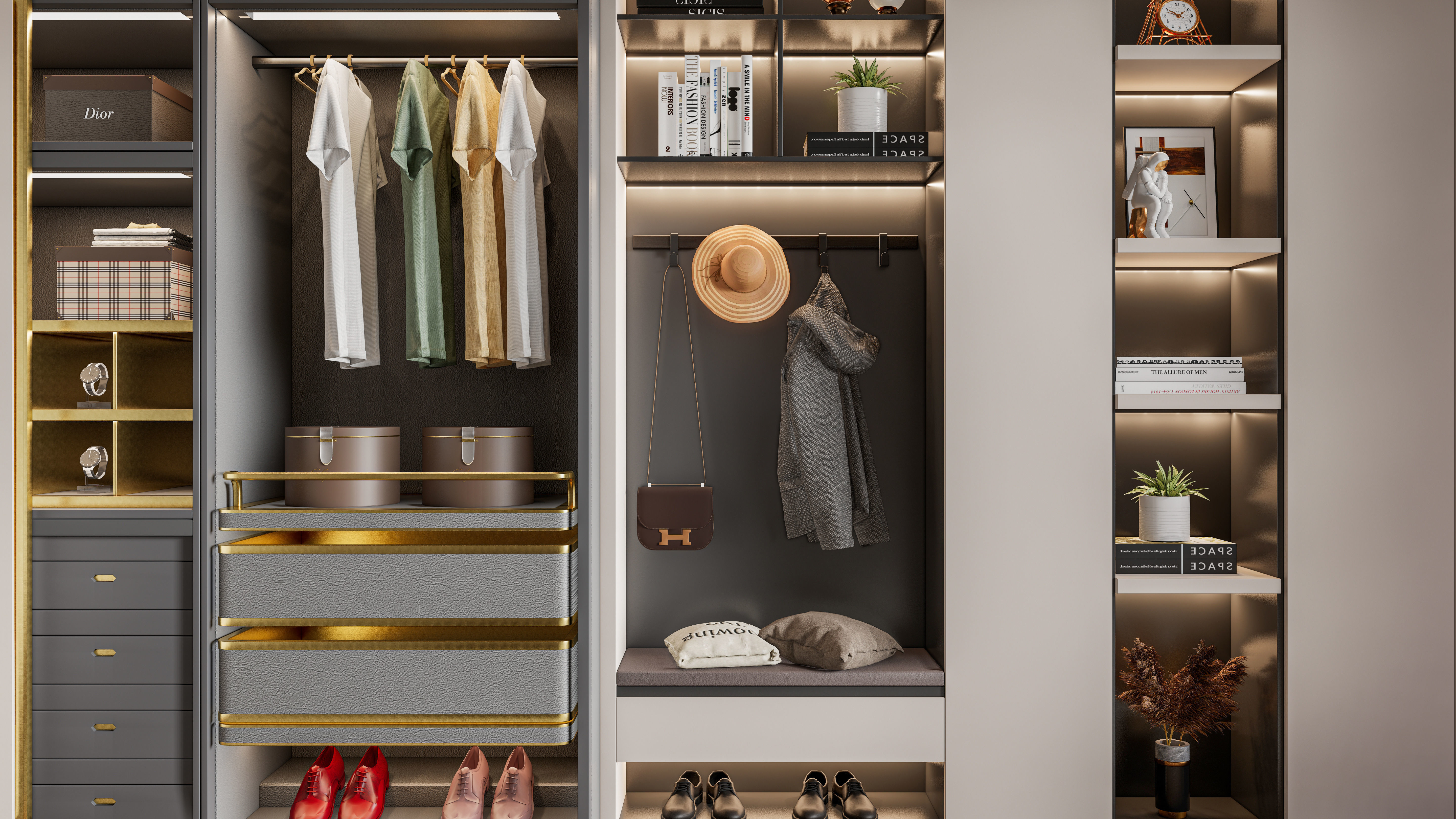 Entryway hallway entrance hall corridor furniture 25 3D model_11