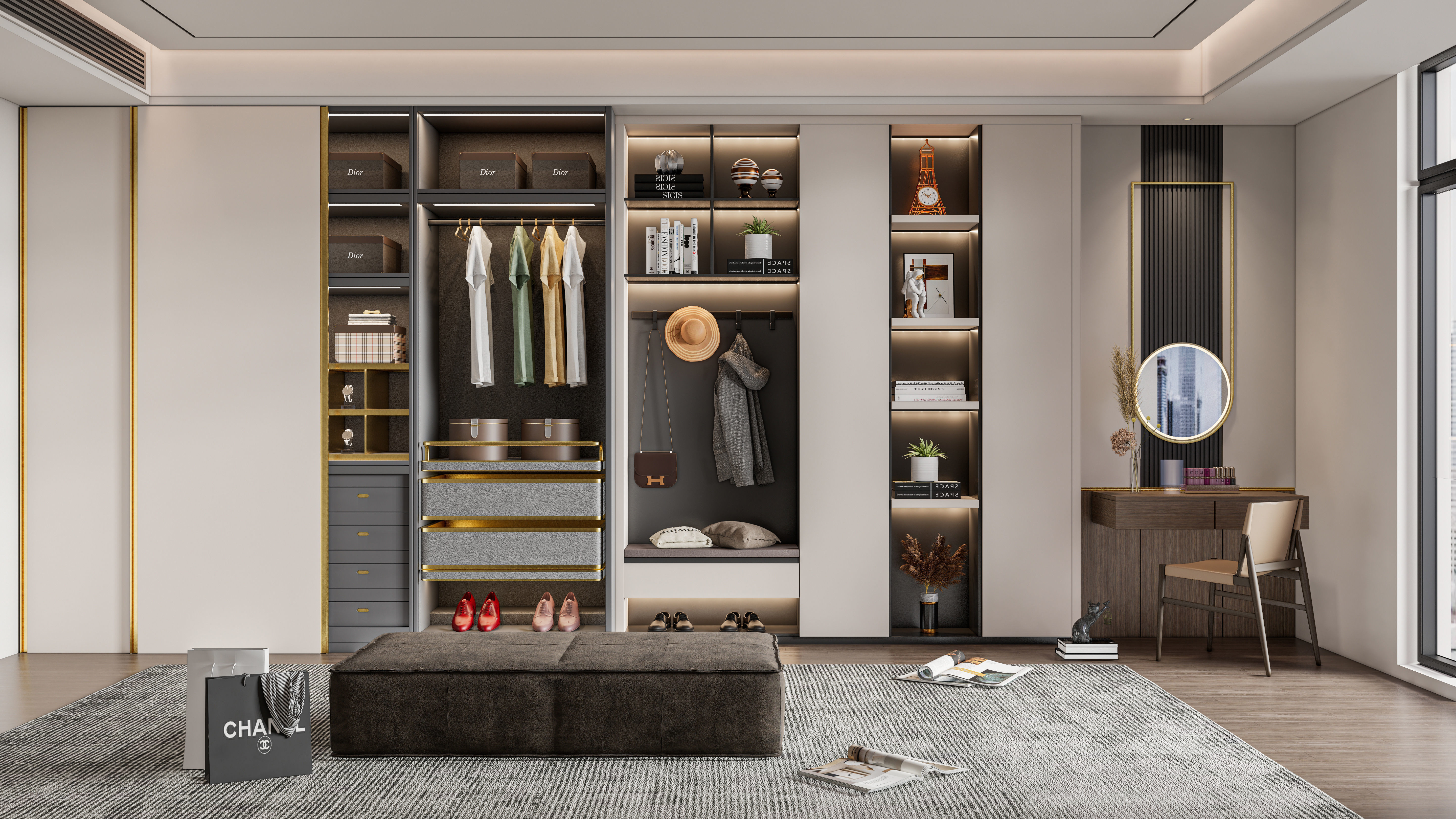 Entryway hallway entrance hall corridor furniture 25 3D model_15