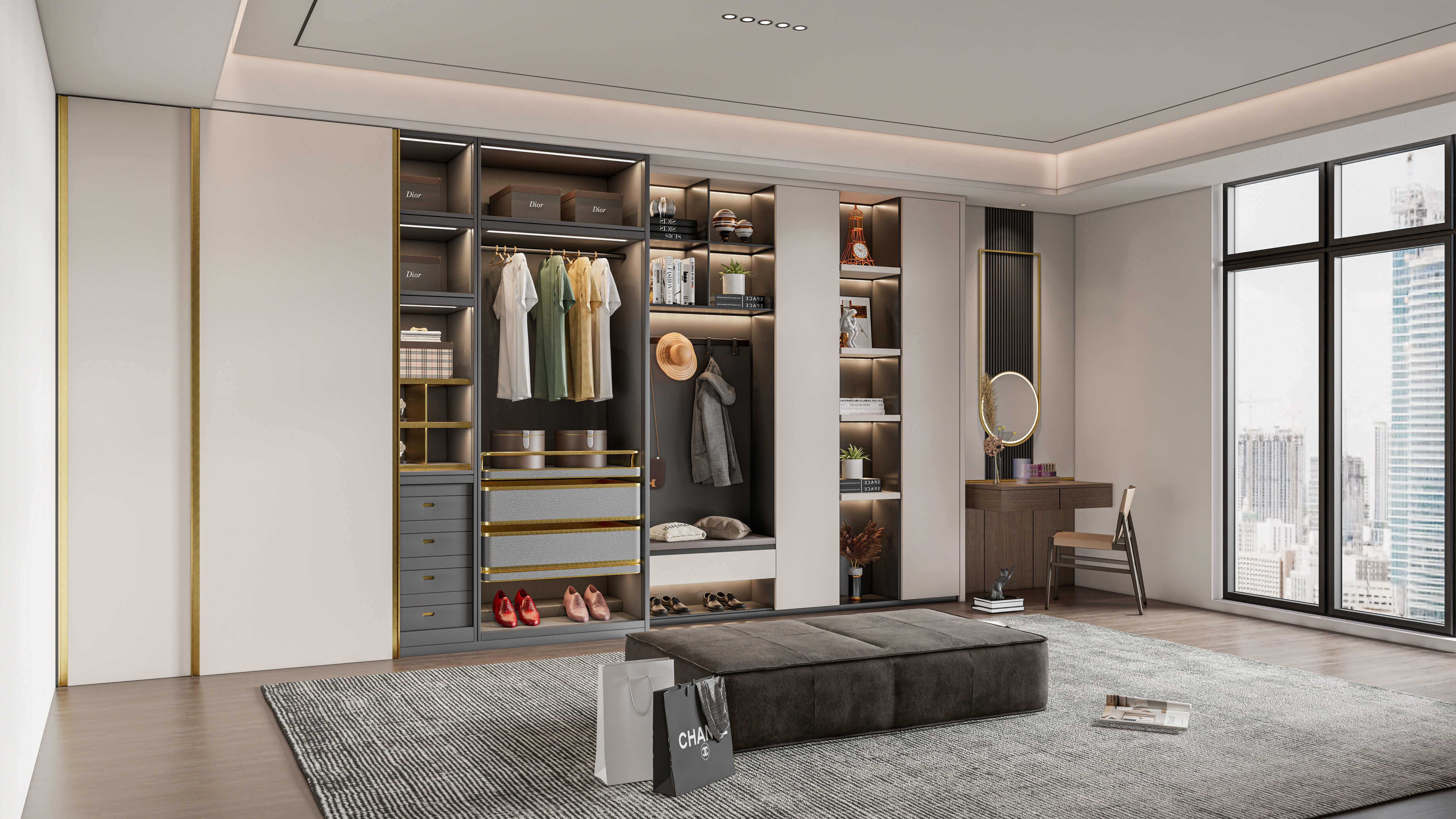 Entryway hallway entrance hall corridor furniture 25 3D model_14