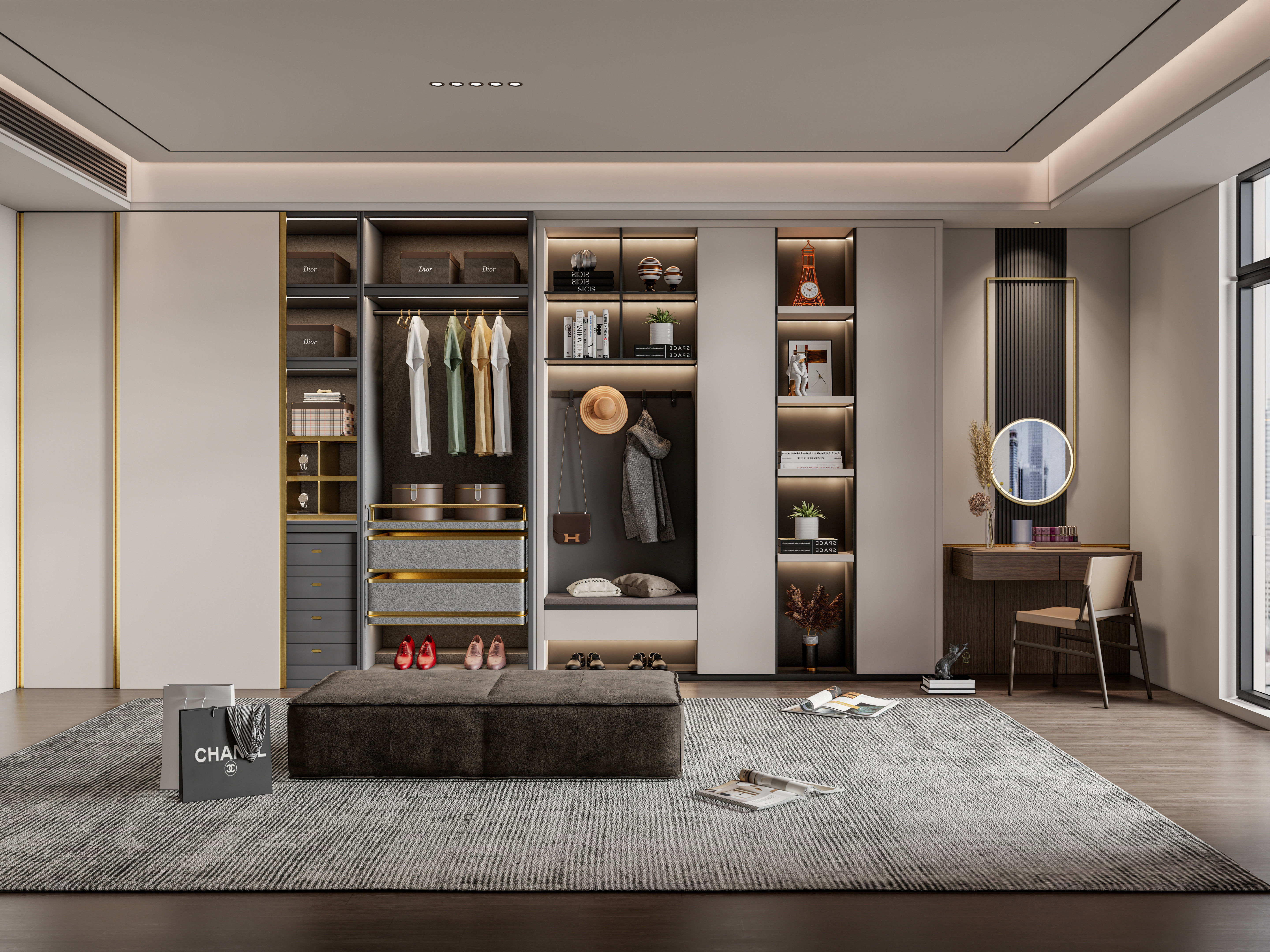 Entryway hallway entrance hall corridor furniture 25 3D model_1