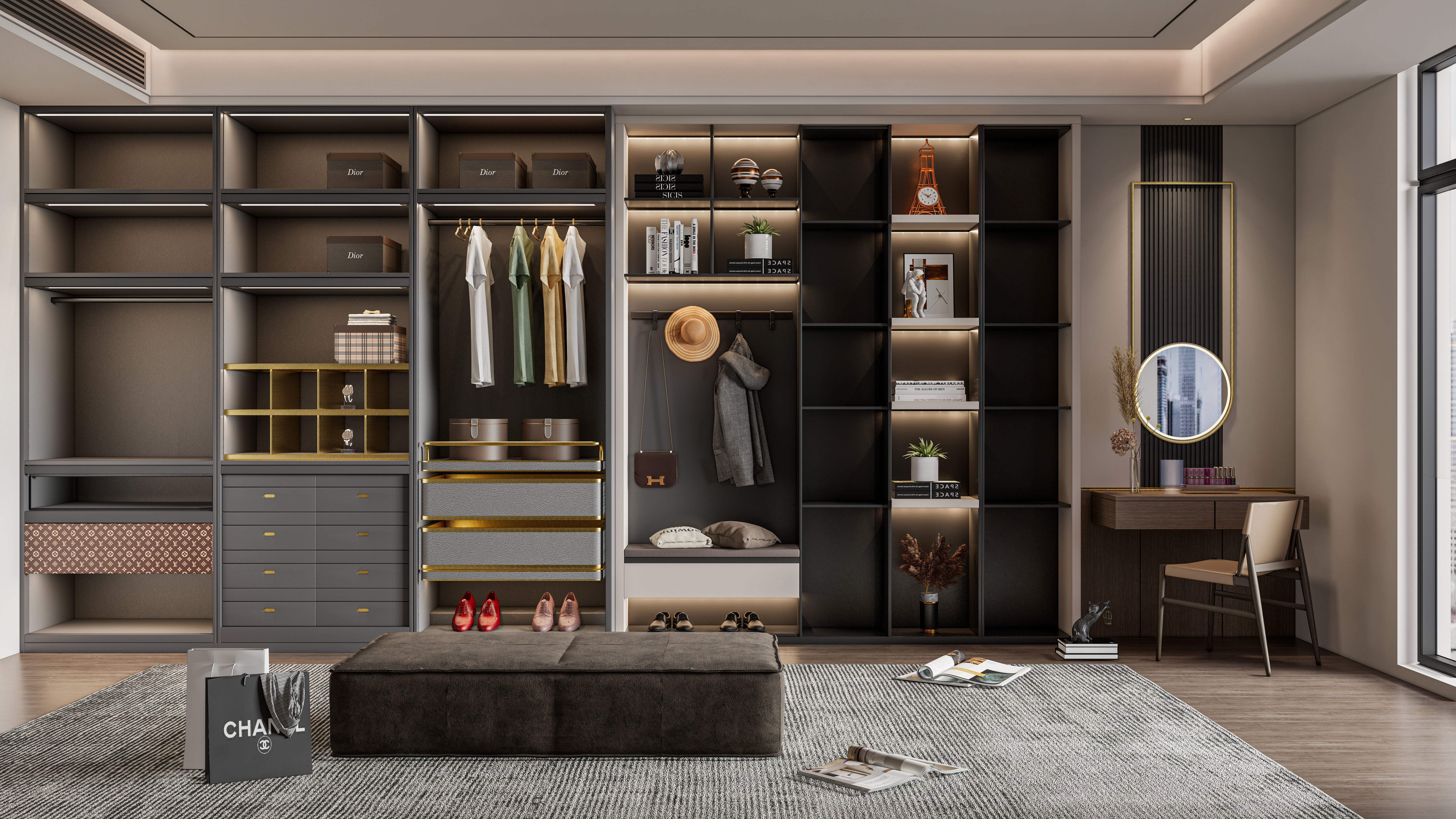 Entryway hallway entrance hall corridor furniture 25 3D model_7