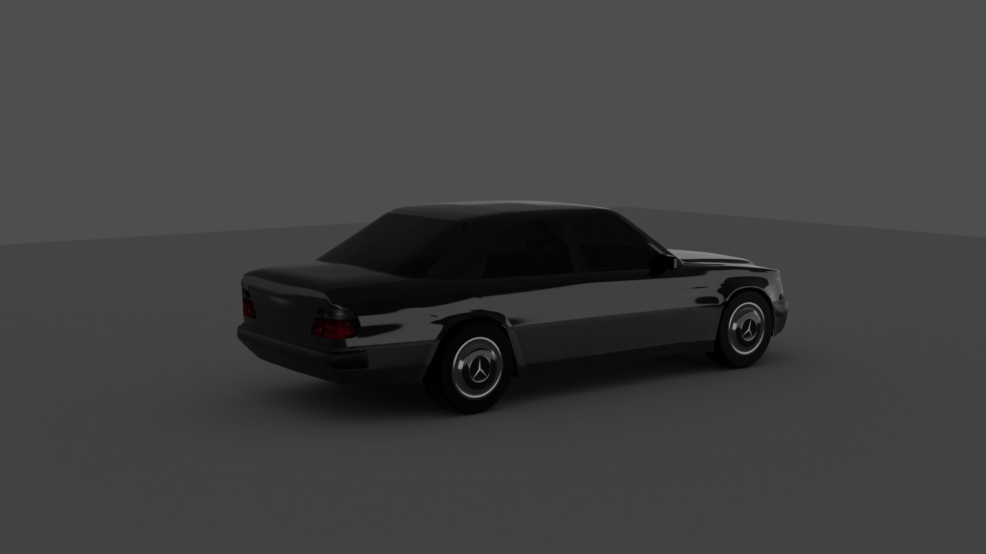 Mercedes w124 Free 3D model_1
