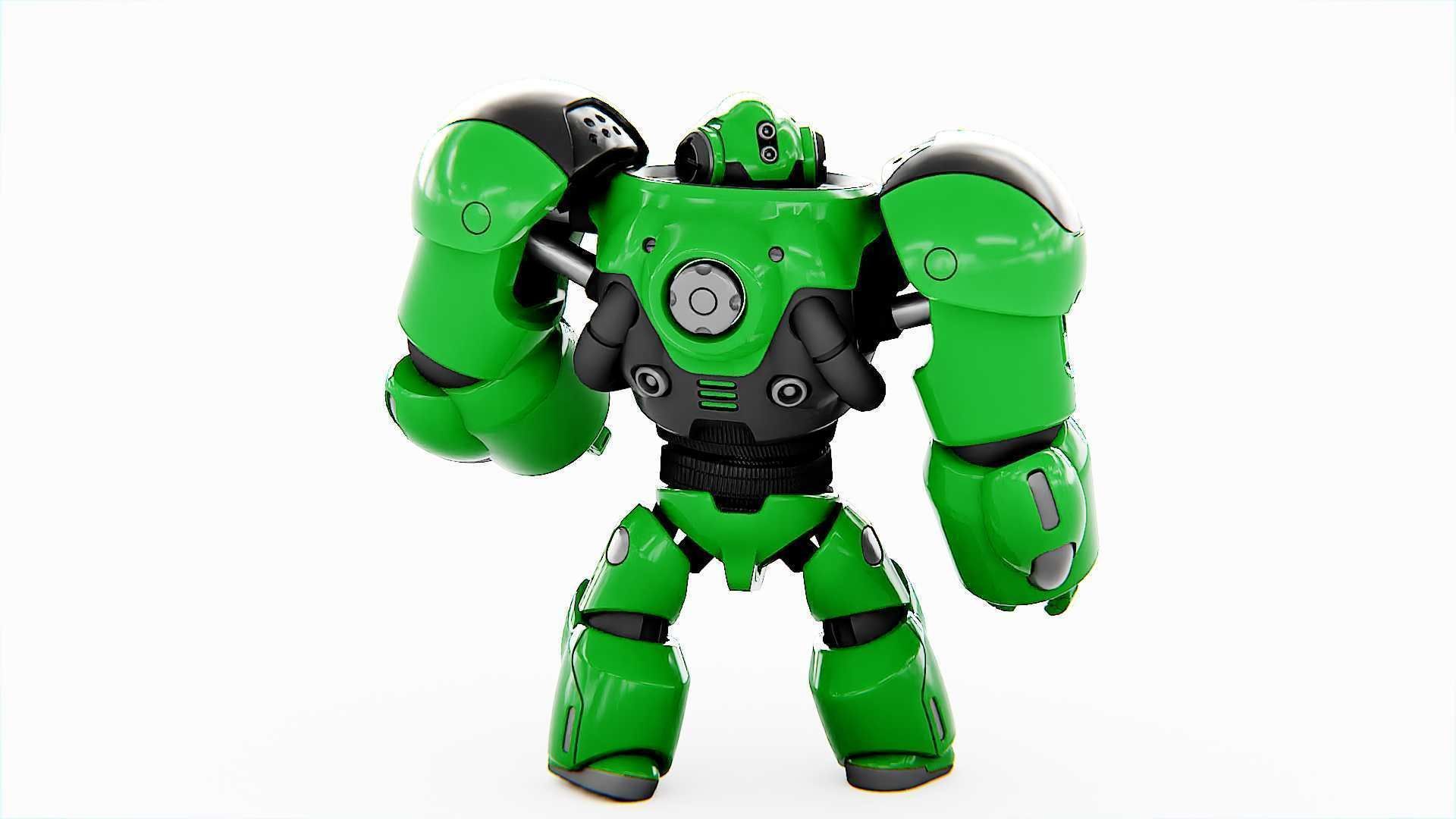 BATTLE DROID  GOLIATH  V-2    RIGGED 3D model_9