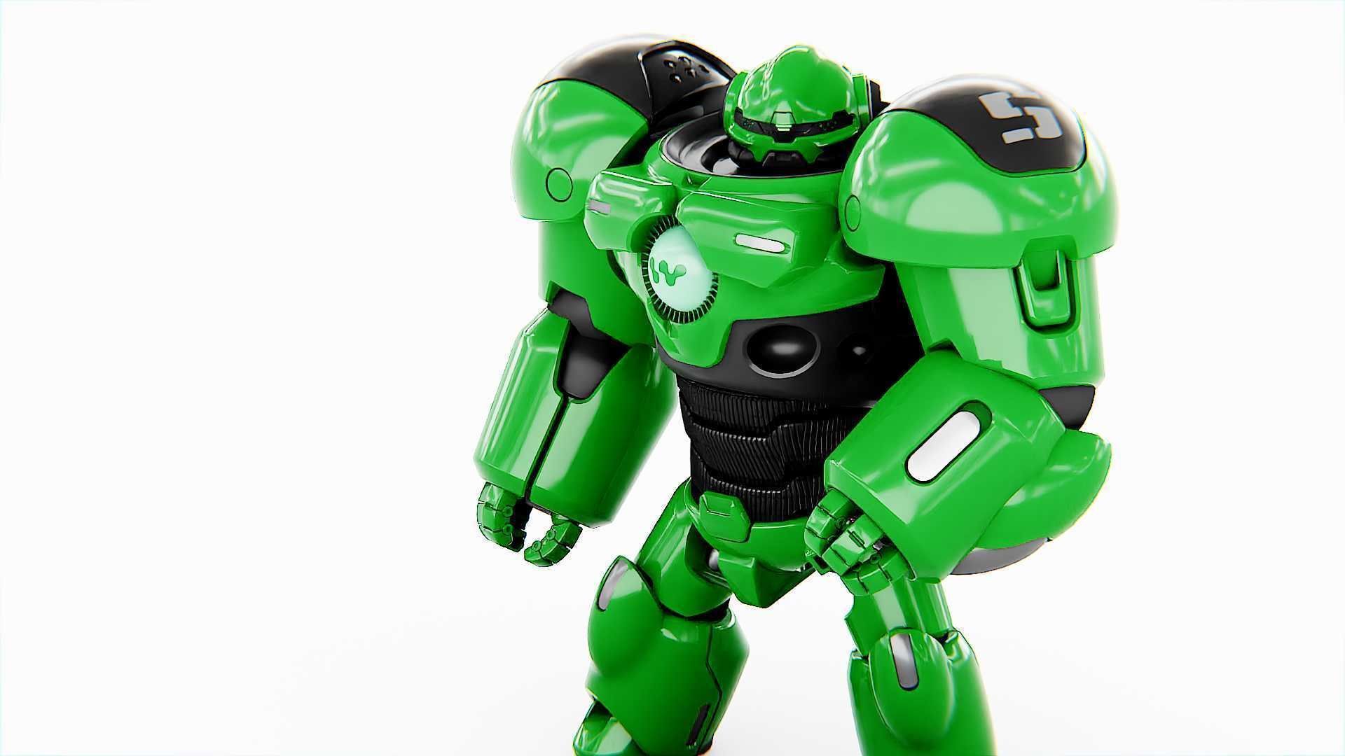 BATTLE DROID  GOLIATH  V-2    RIGGED 3D model_13