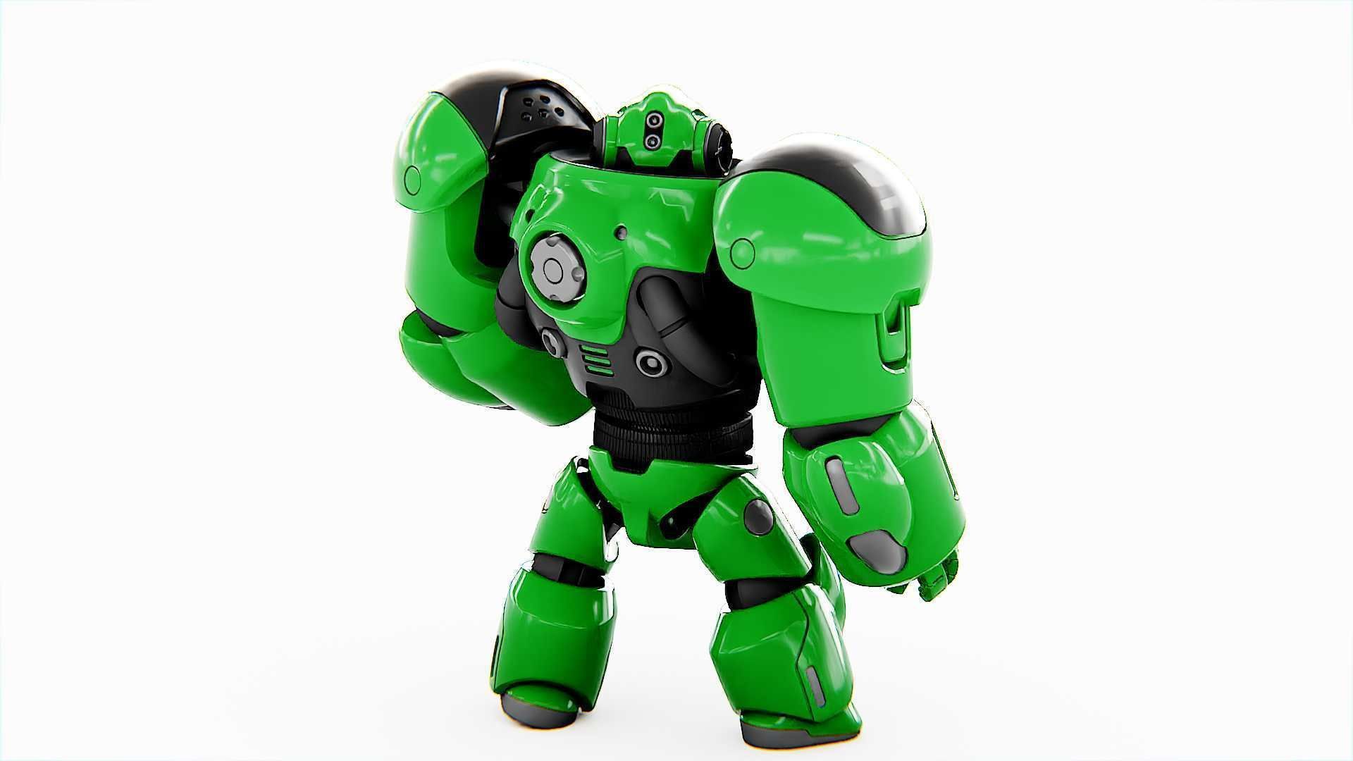 BATTLE DROID  GOLIATH  V-2    RIGGED 3D model_8