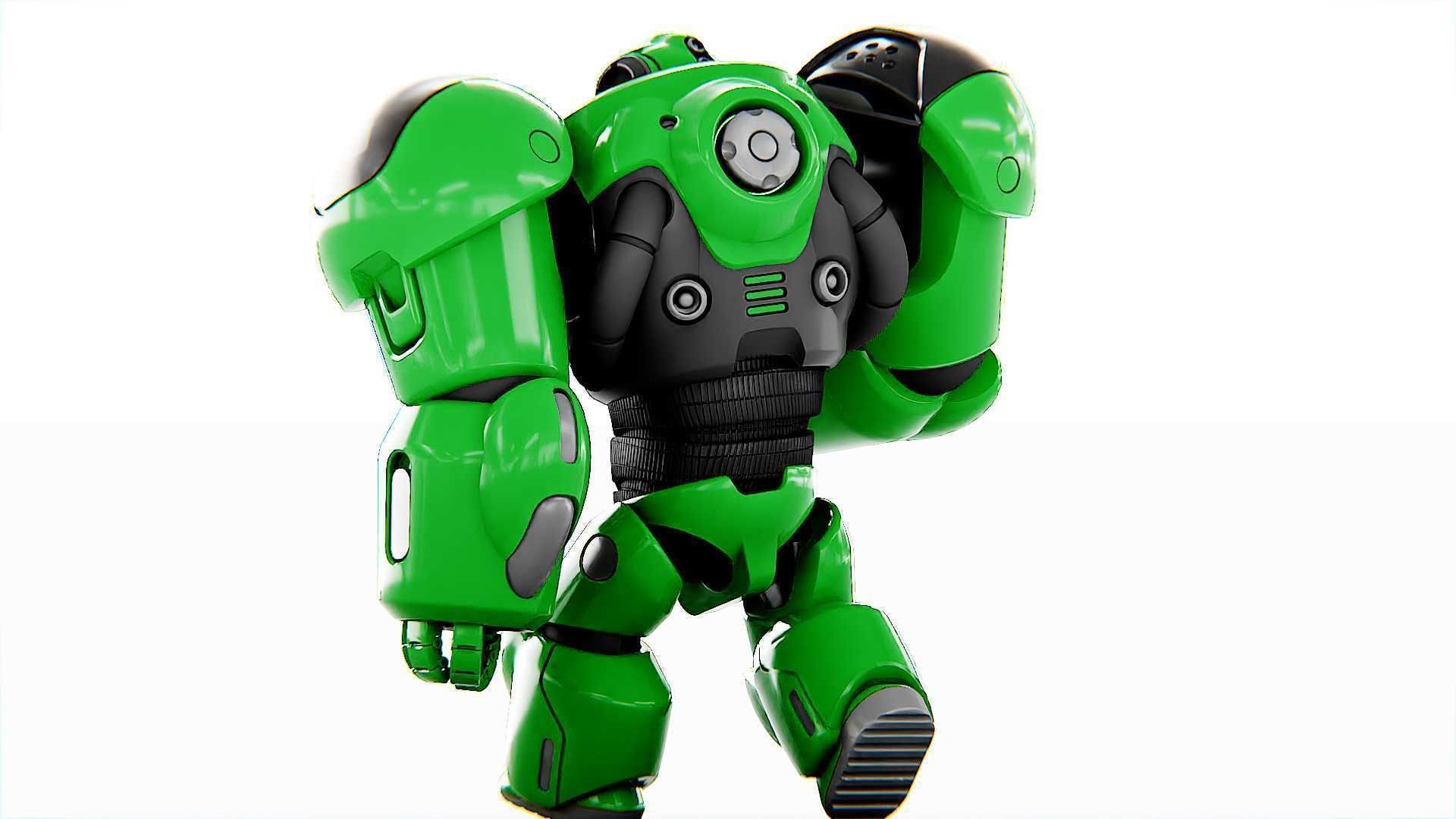 BATTLE DROID  GOLIATH  V-2    RIGGED 3D model_22