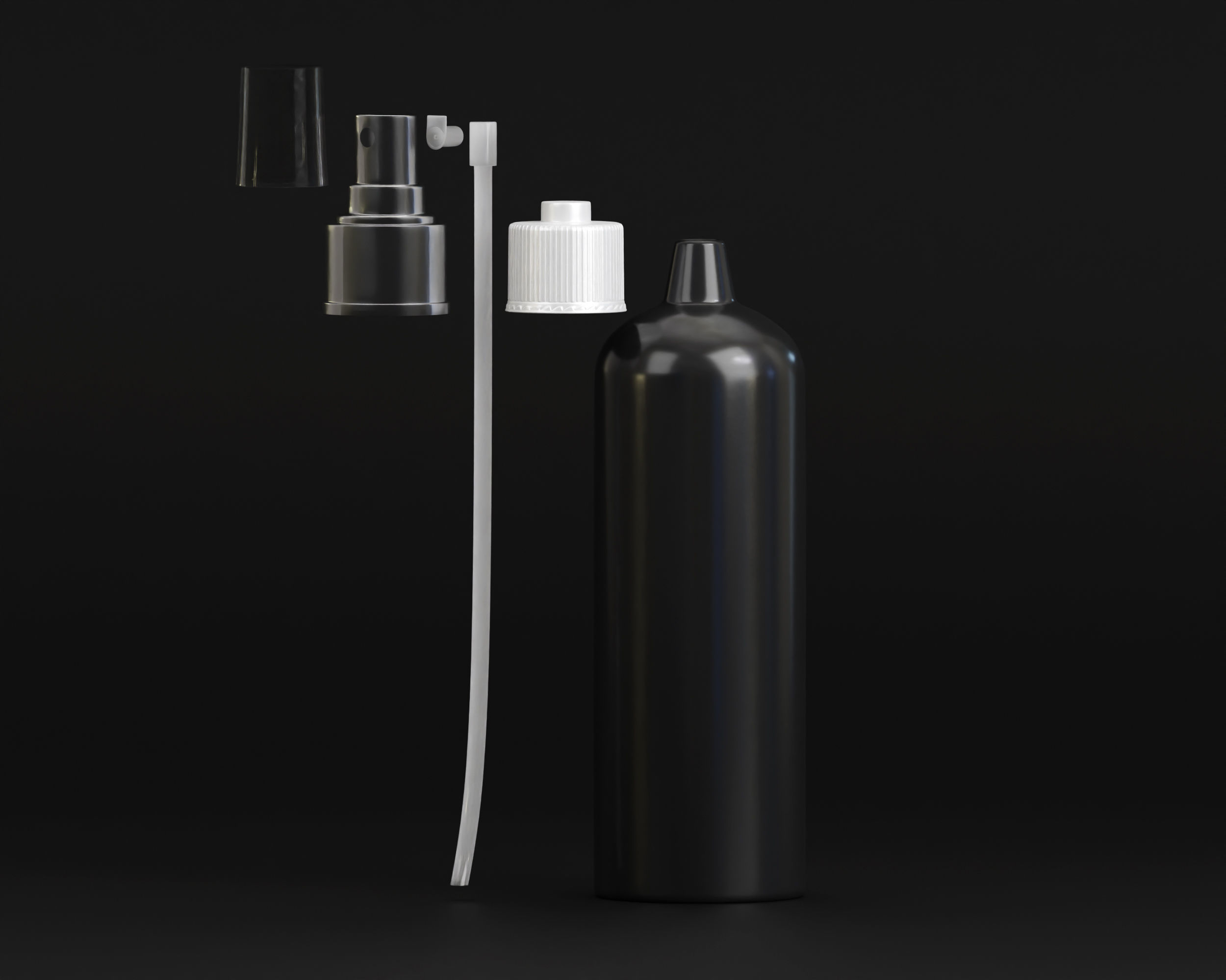 Spray bottle Low-poly 3D model_3