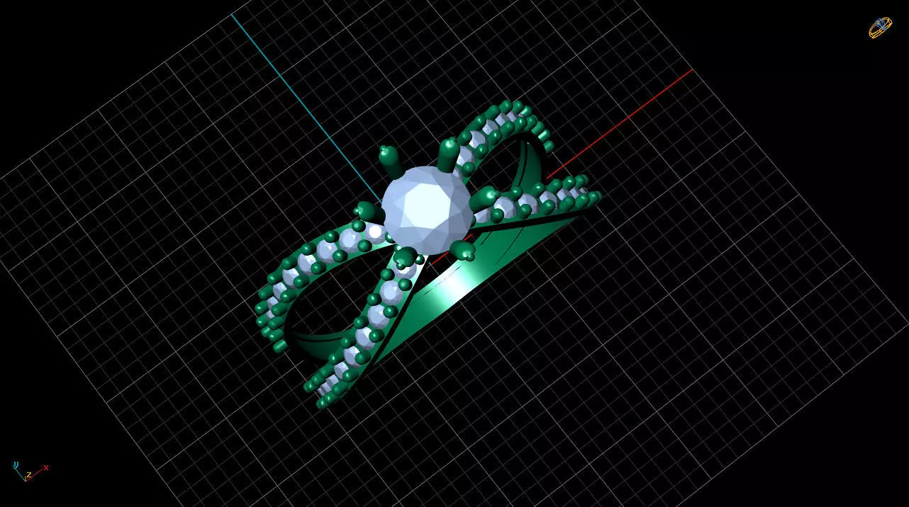 Solitare Ring 3D model_0