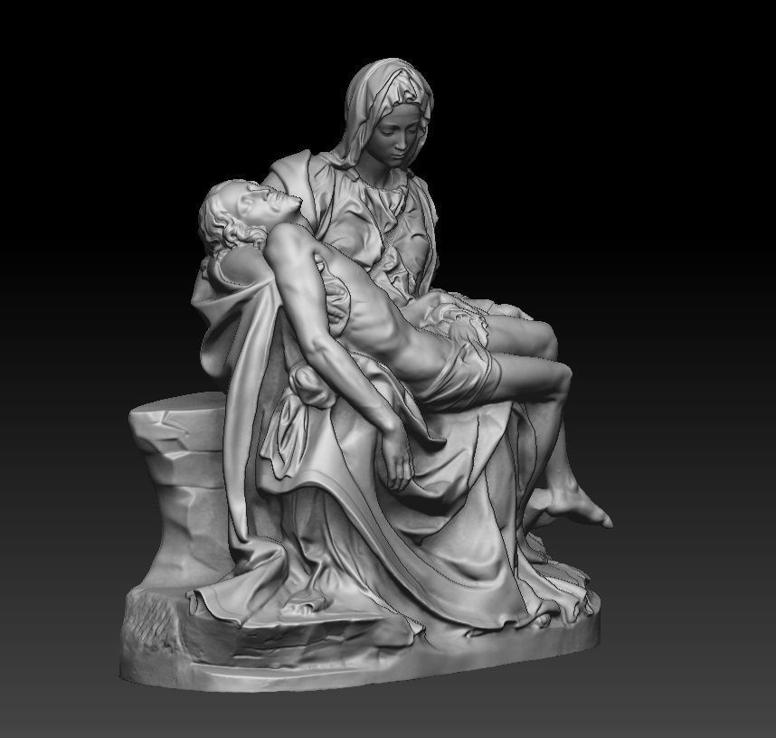 Michelangelo Pieta Vatcano 3D print model_2