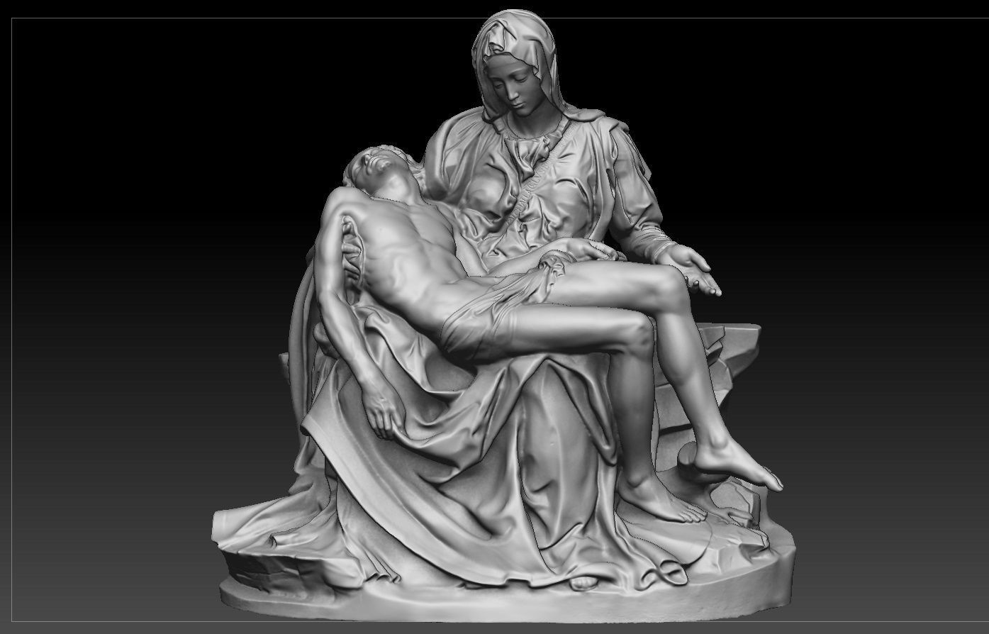 Michelangelo Pieta Vatcano 3D print model_1