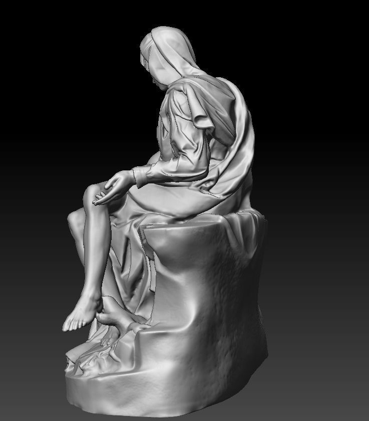 Michelangelo Pieta Vatcano 3D print model_15
