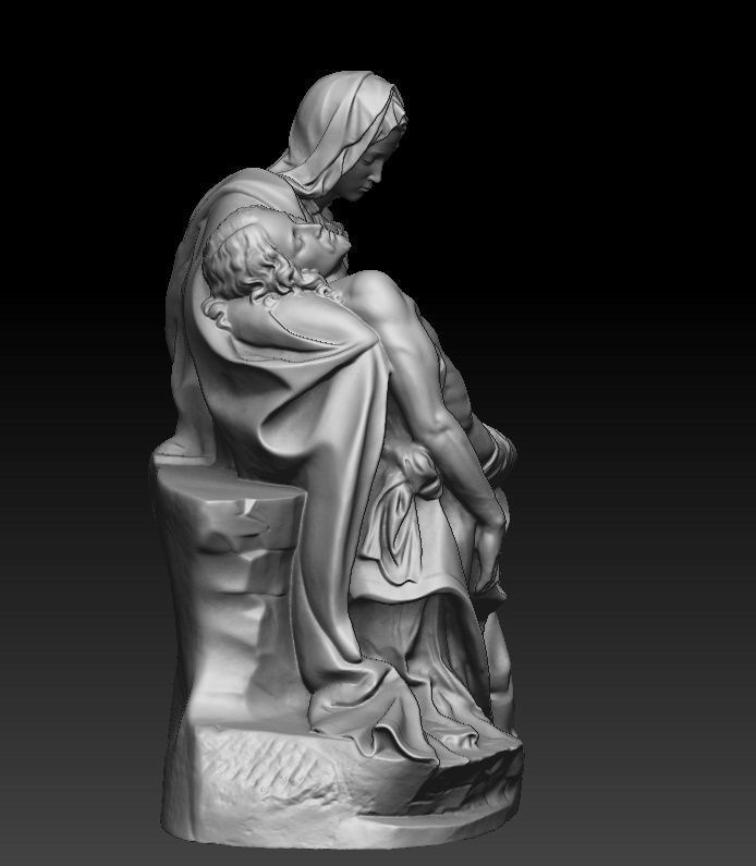 Michelangelo Pieta Vatcano 3D print model_12