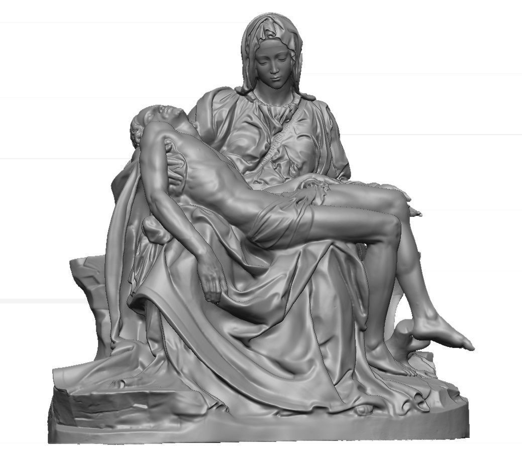 Michelangelo Pieta Vatcano 3D print model_3