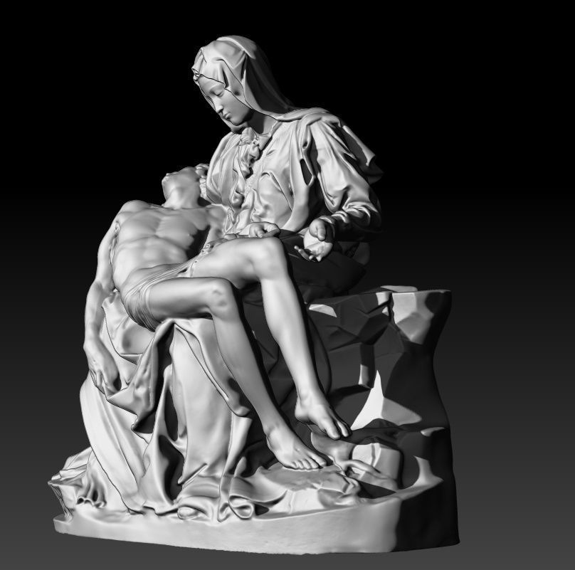 Michelangelo Pieta Vatcano 3D print model_16