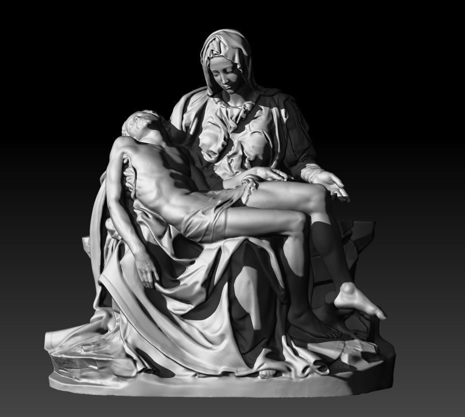 Michelangelo Pieta Vatcano 3D print model_17