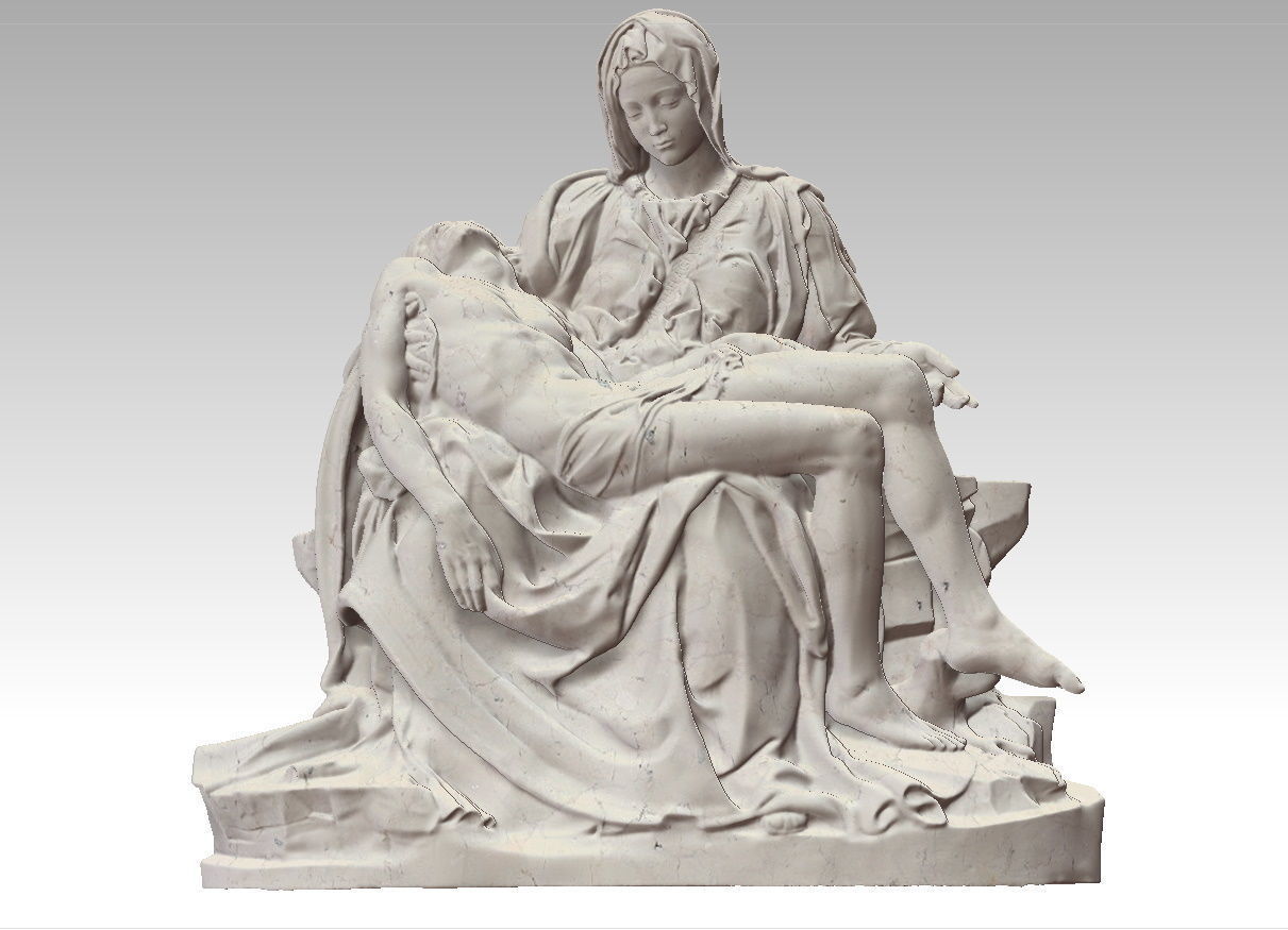 Michelangelo Pieta Vatcano 3D print model_8