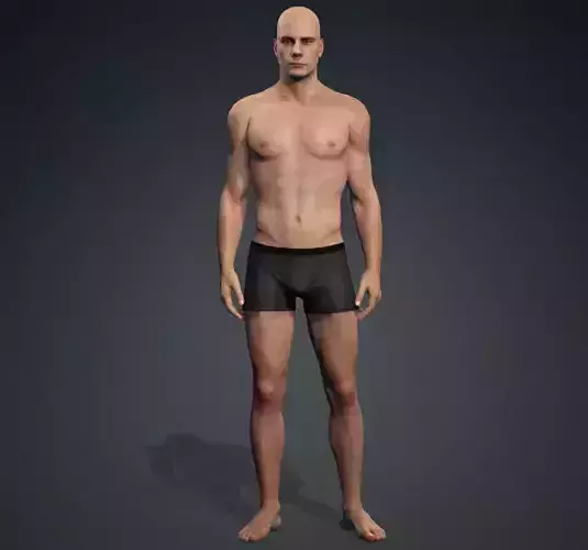 The Man Low-poly 3D model
