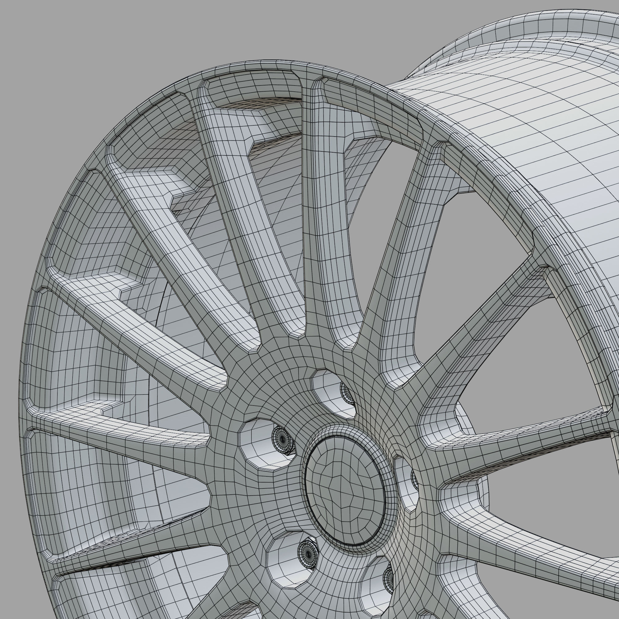 OZ Racing Superturismo GT Wheel 3D Model 3D model_11