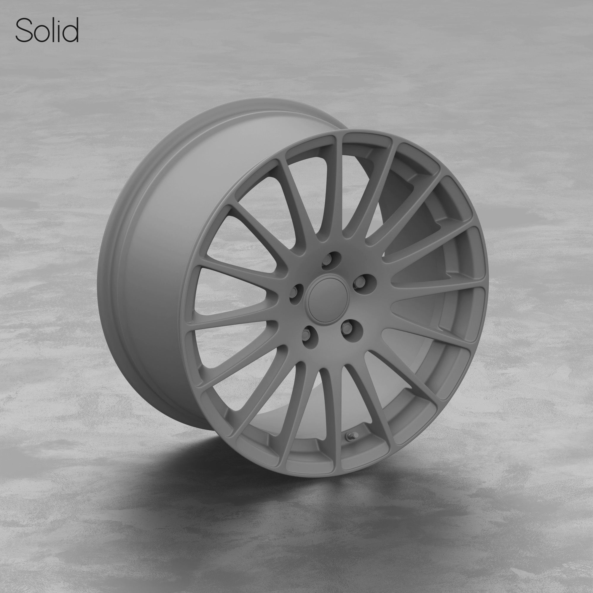 OZ Racing Superturismo GT Wheel 3D Model 3D model_3