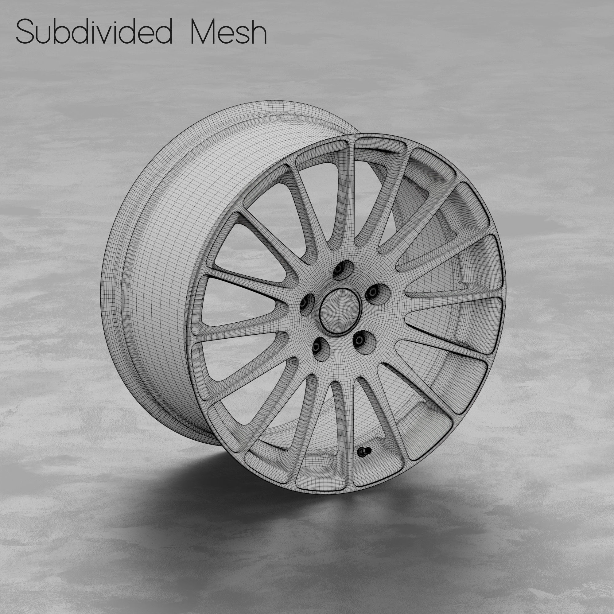 OZ Racing Superturismo GT Wheel 3D Model 3D model_2