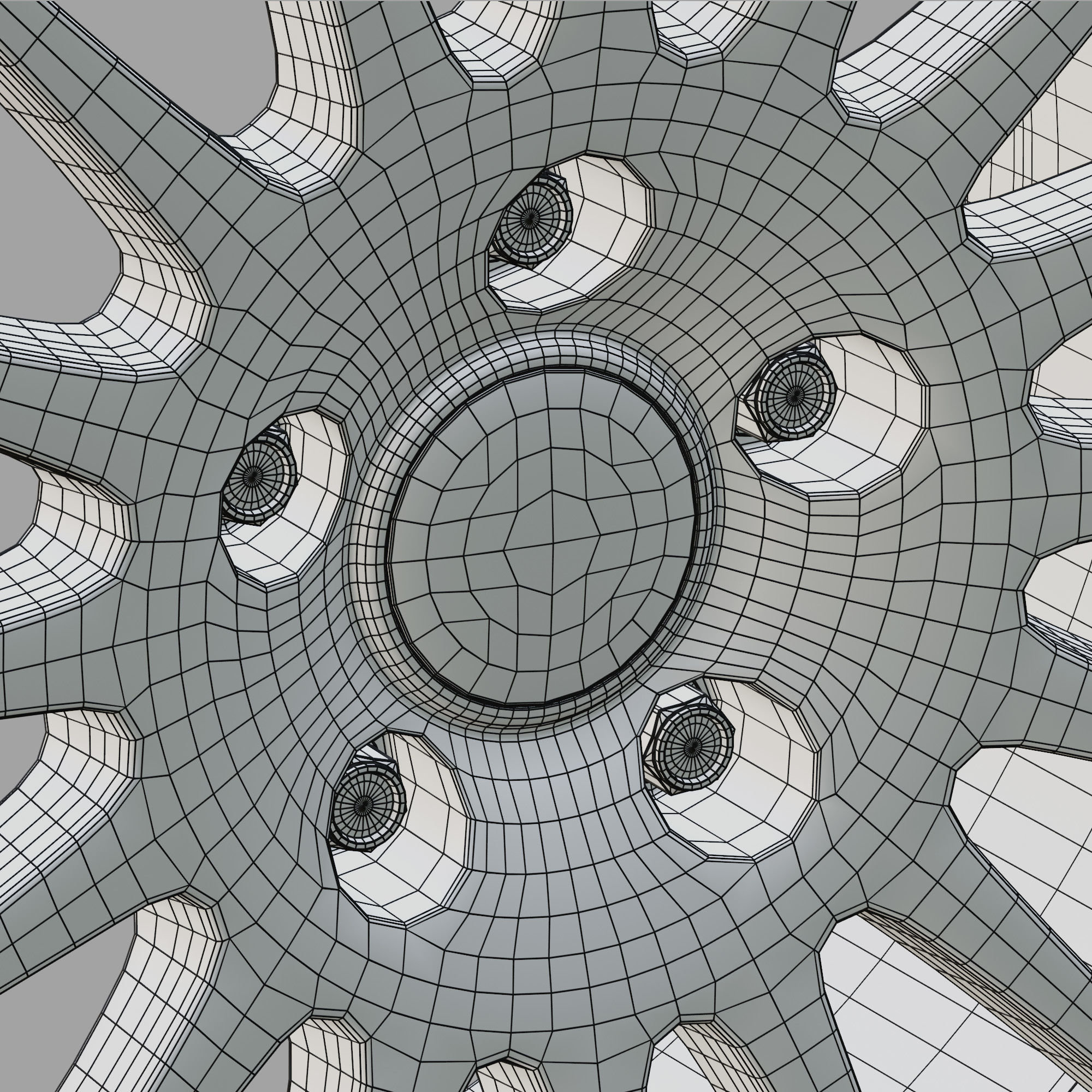 OZ Racing Superturismo GT Wheel 3D Model 3D model_7