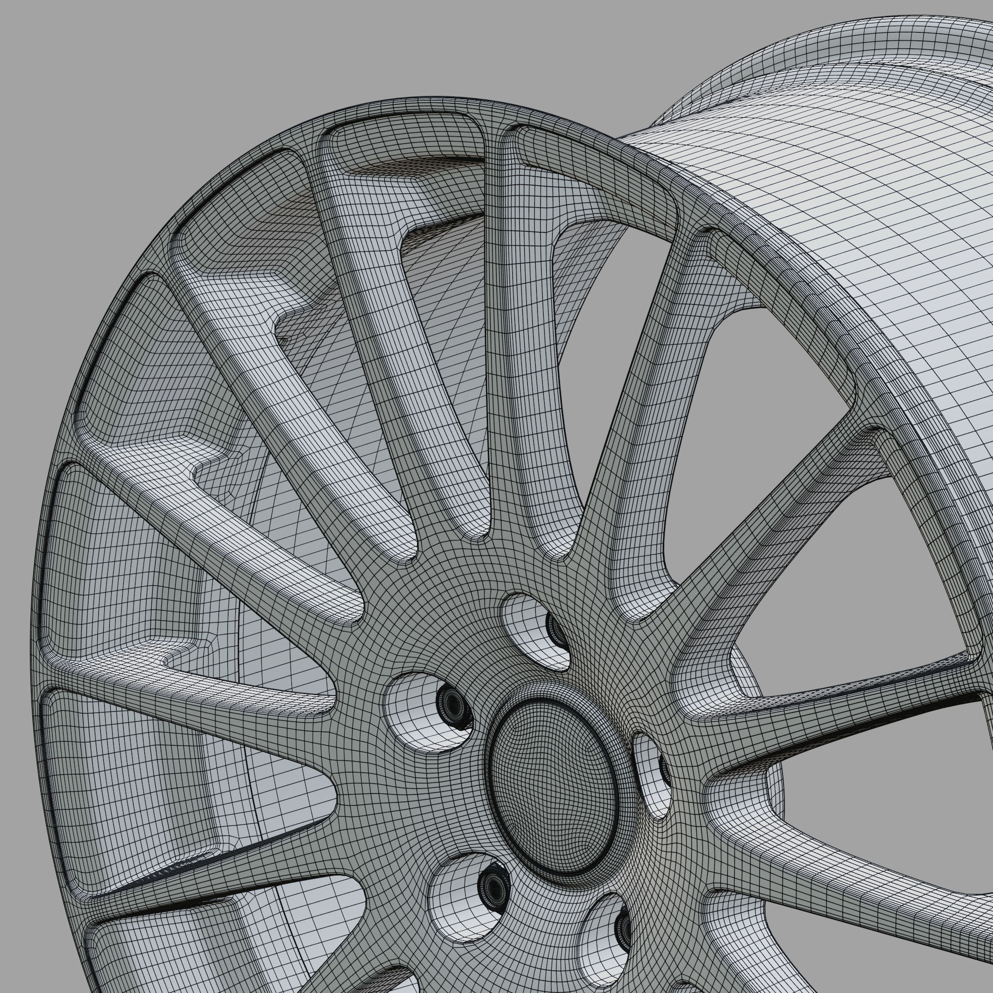OZ Racing Superturismo GT Wheel 3D Model 3D model_12