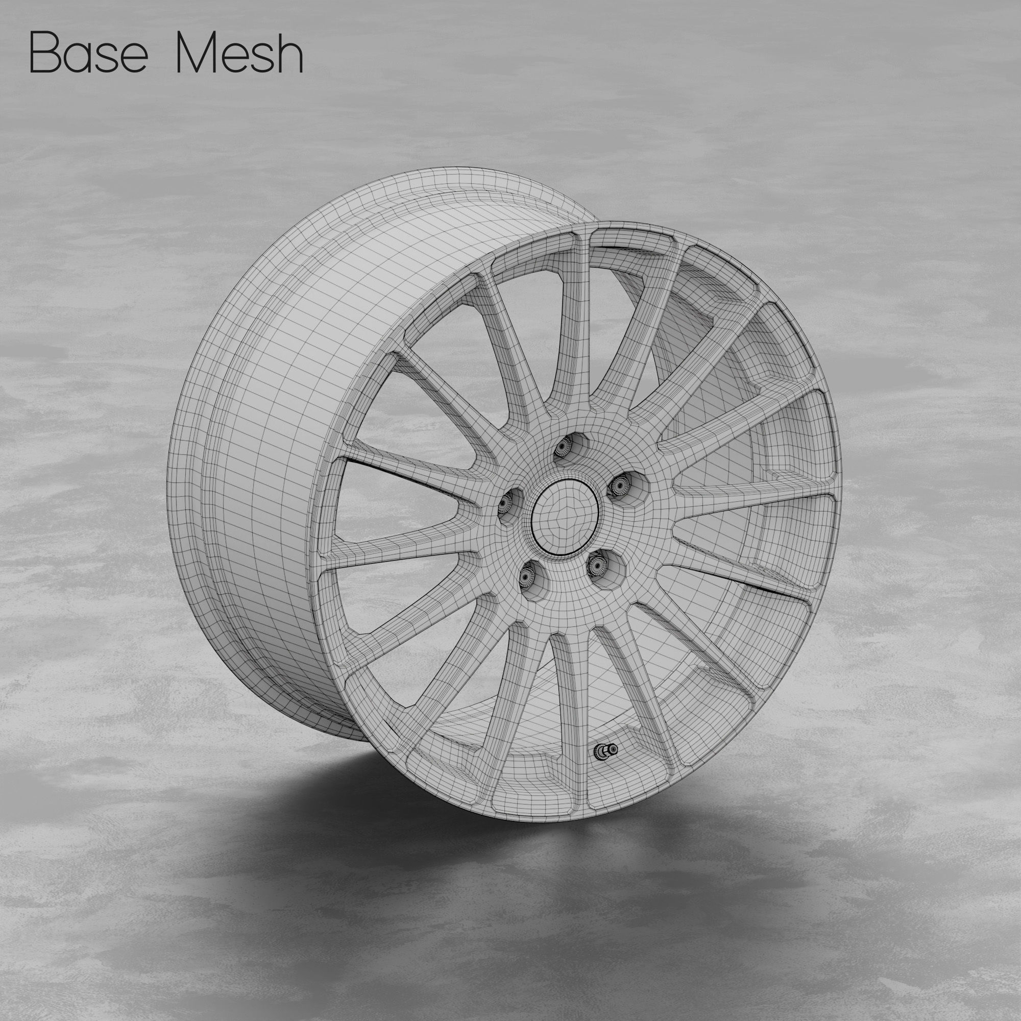 OZ Racing Superturismo GT Wheel 3D Model 3D model_1