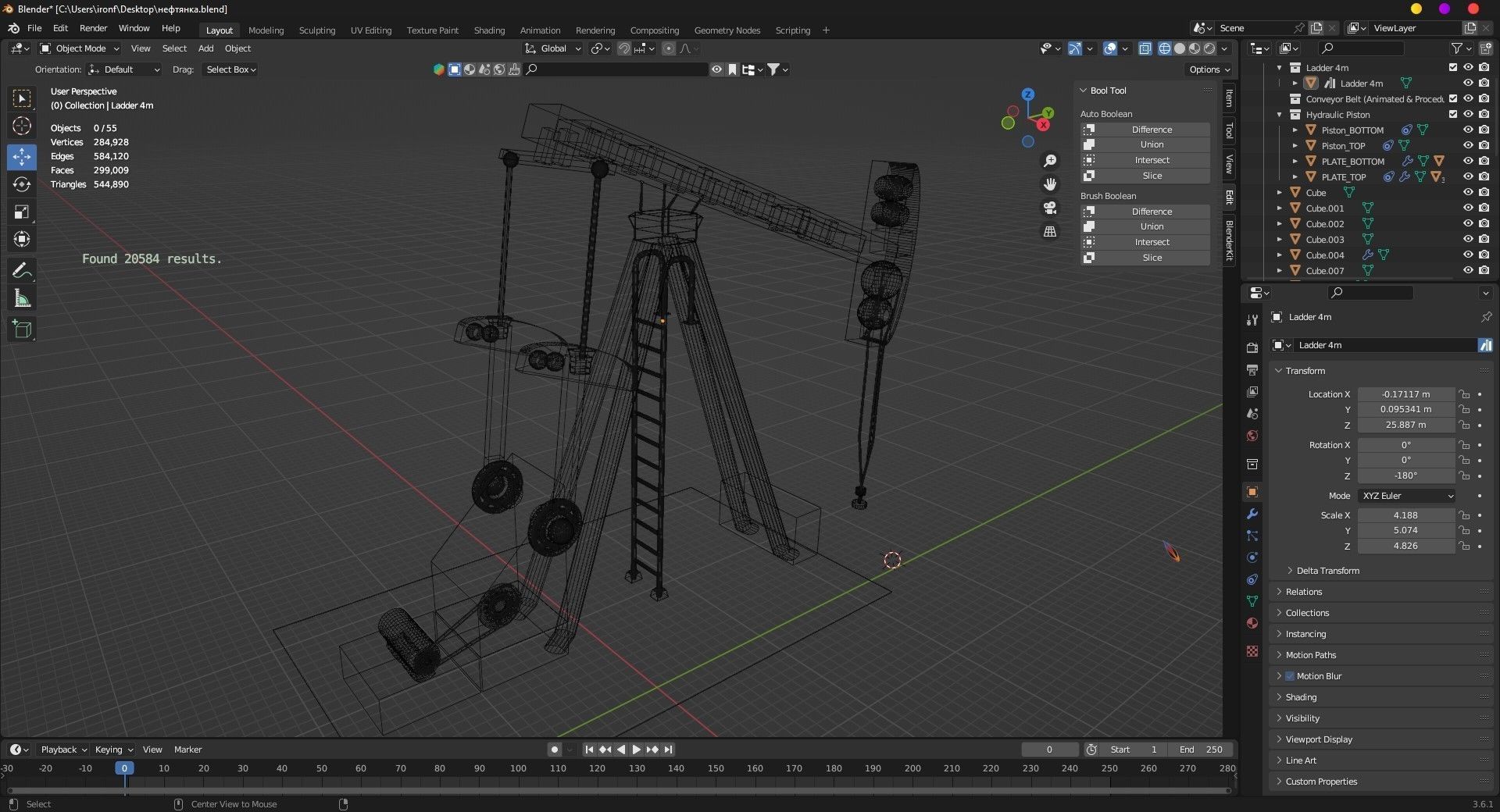 oil rig 3D model_1