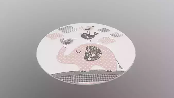 Carousel Kids Power Loomed Area Rug