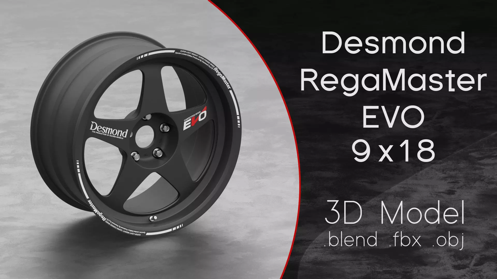 Desmond RegaMaster EVO Wheel 3D Model 3D model_0