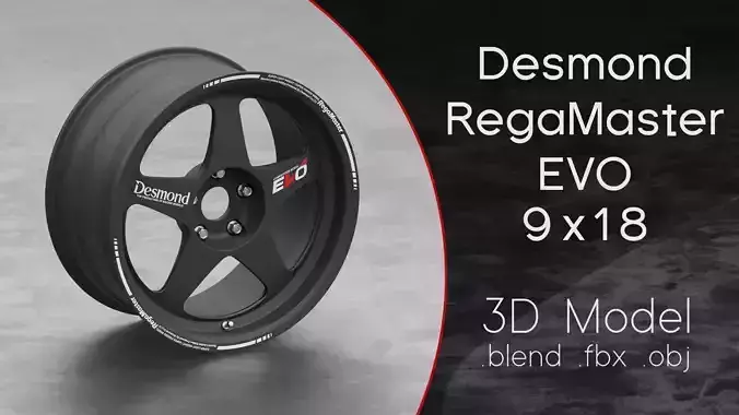 Desmond RegaMaster EVO Wheel 3D Model