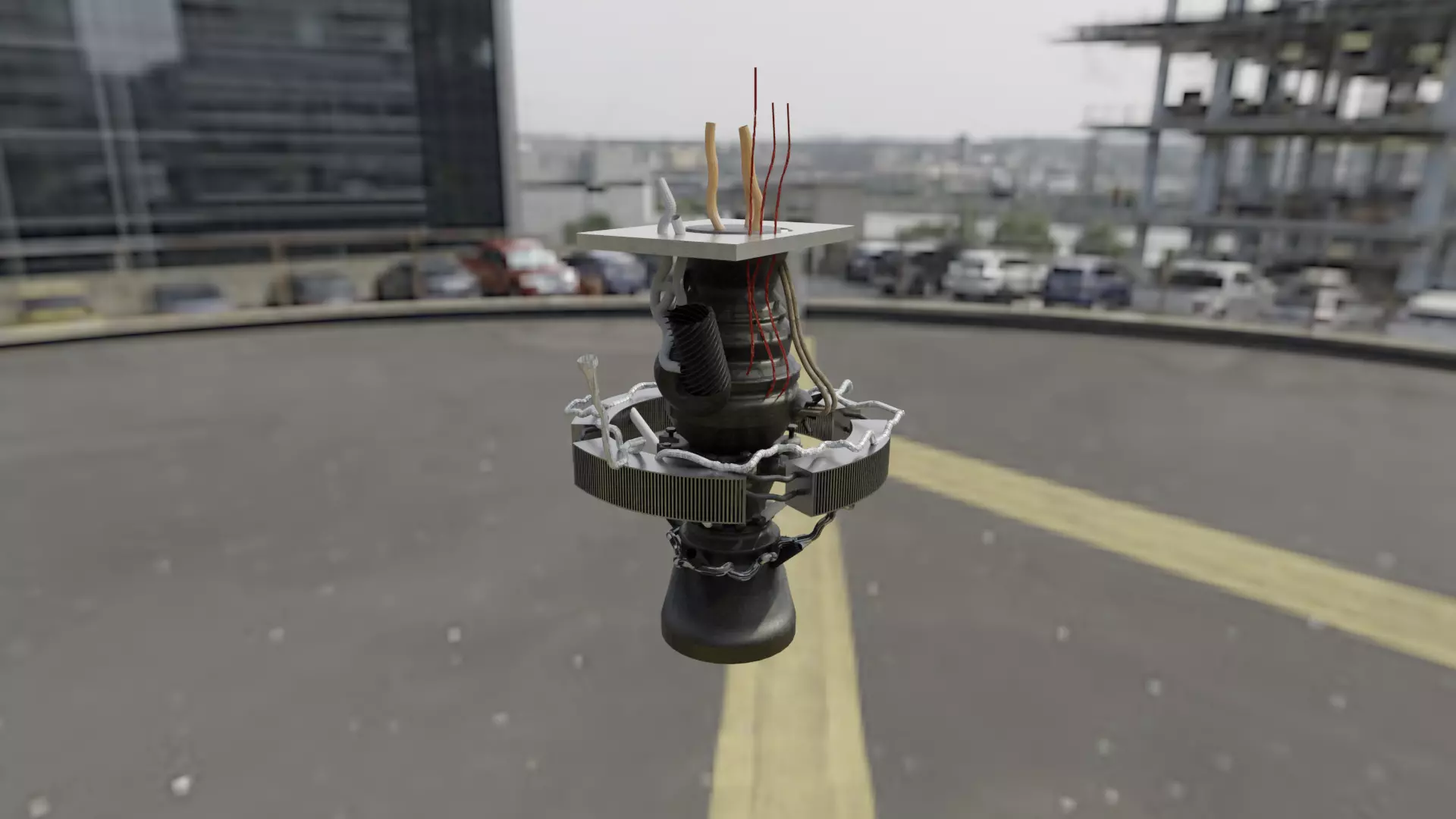 rocket engine Free 3D model