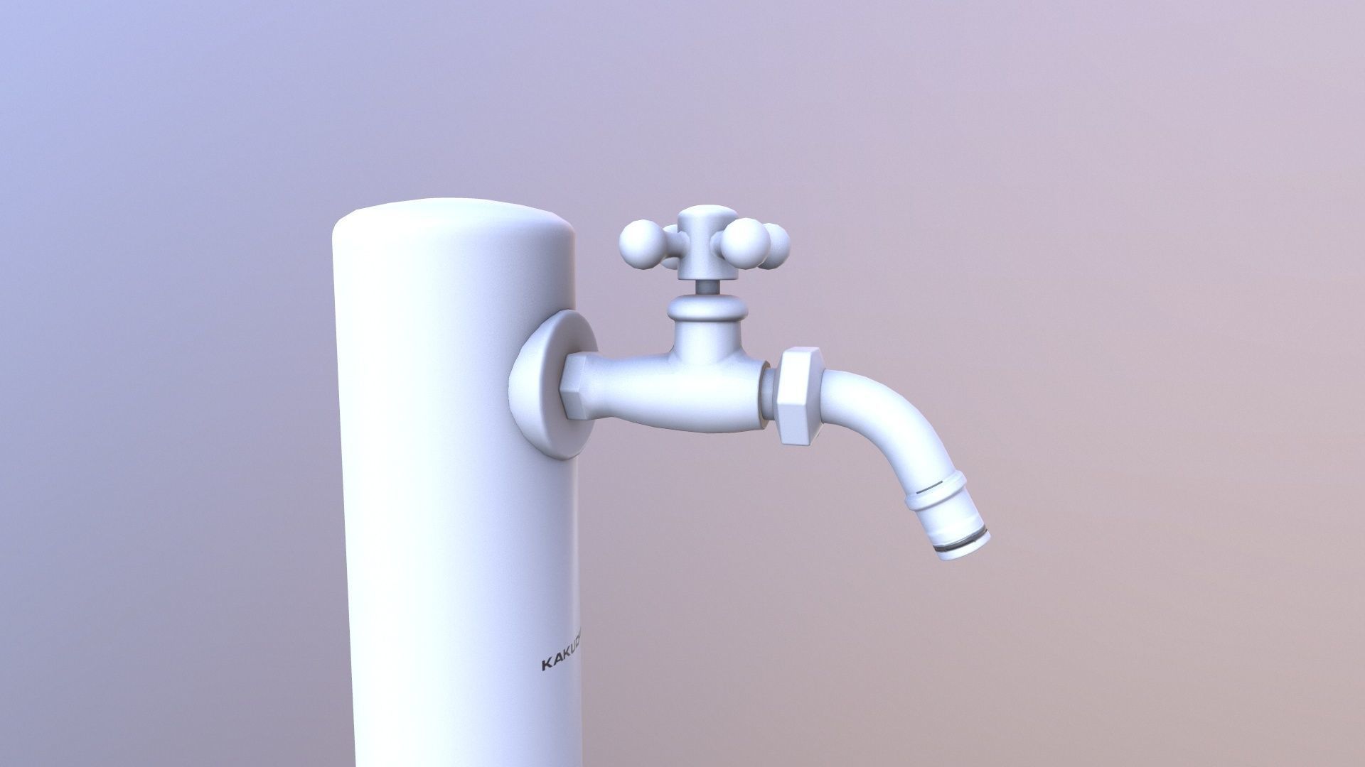 Garden Fountain 3D model_7