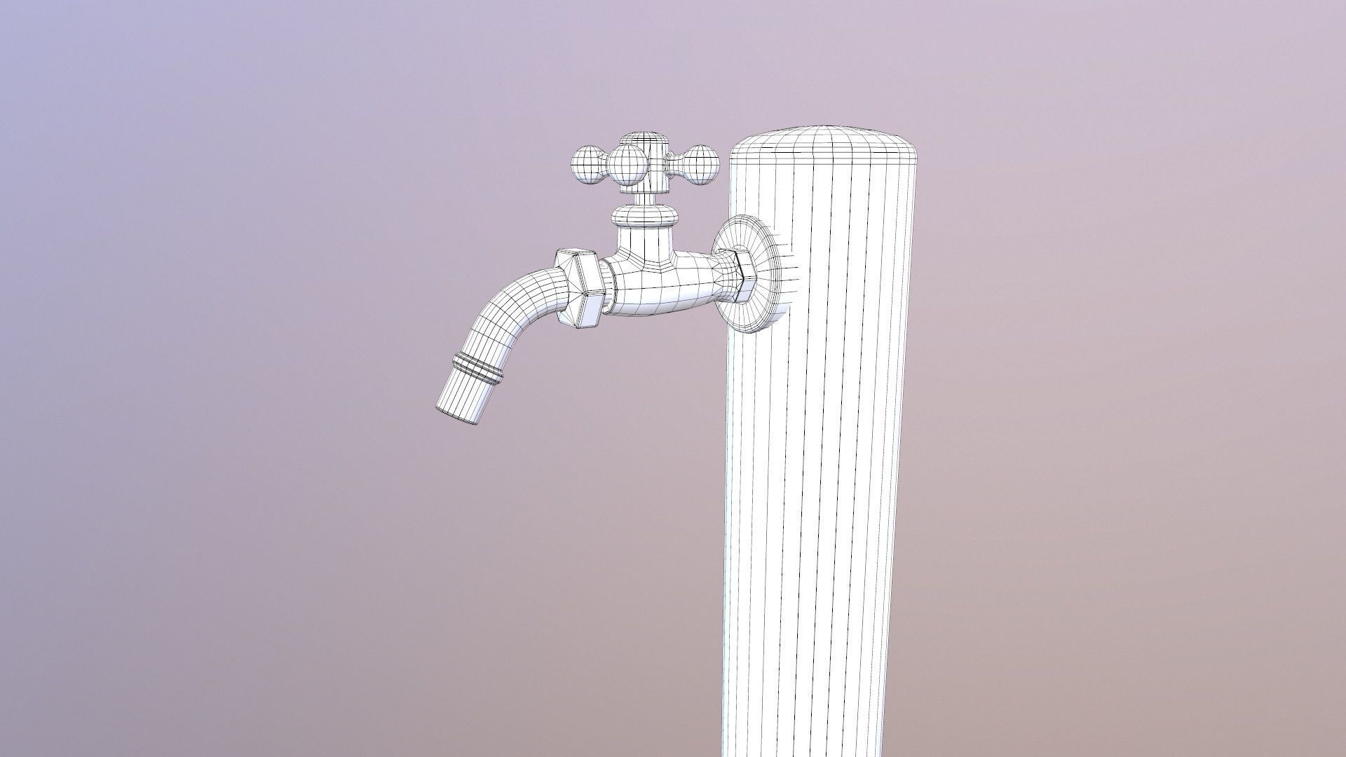 Garden Fountain 3D model_15