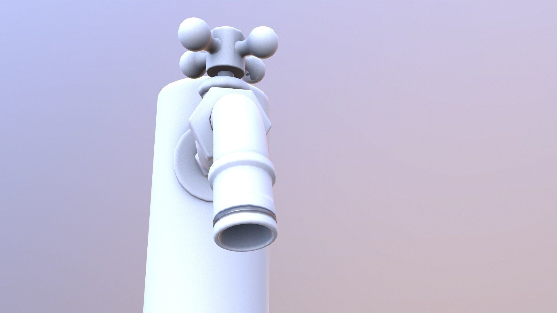 Garden Fountain 3D model_8