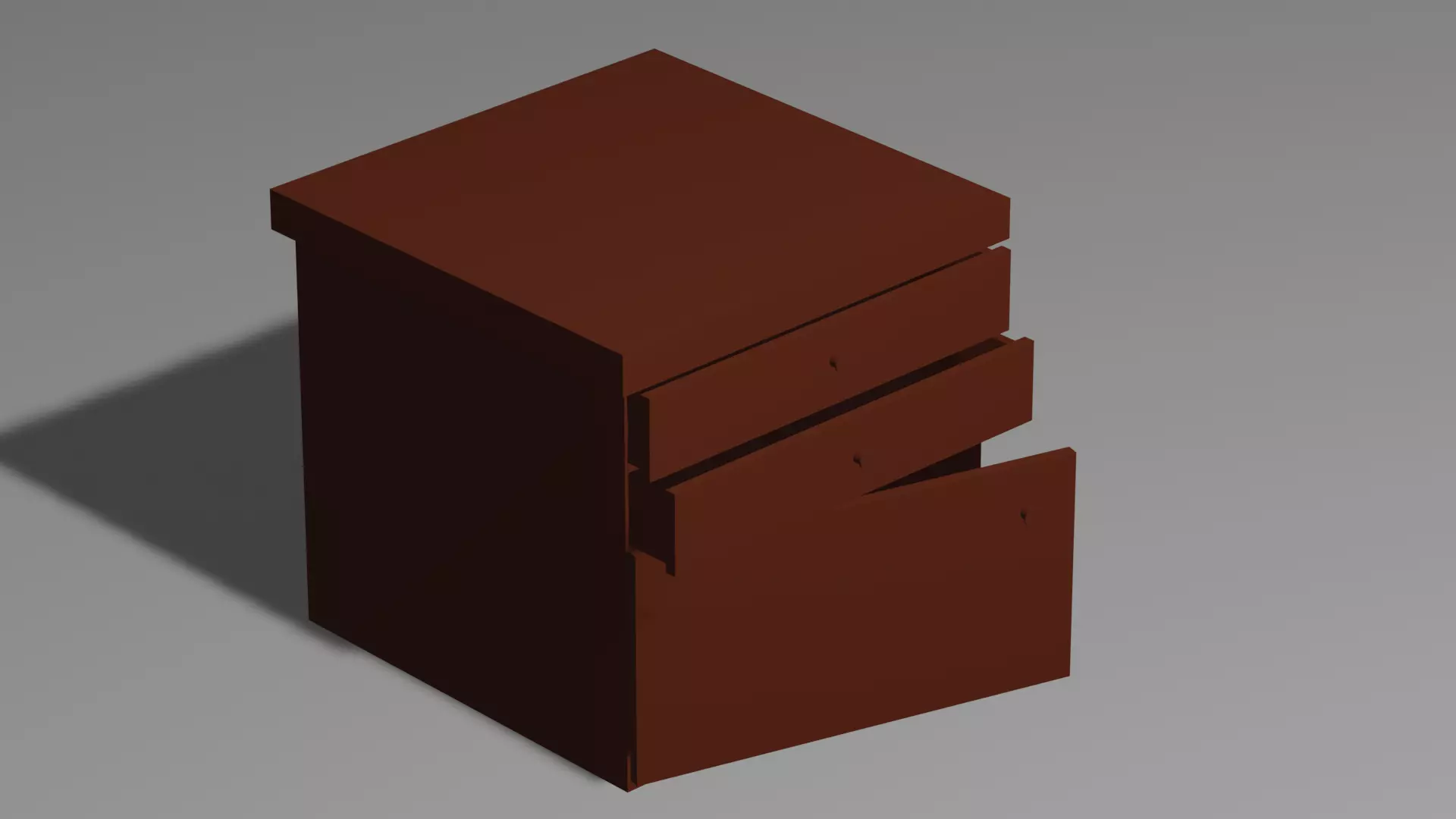 bedside table 3D model_0