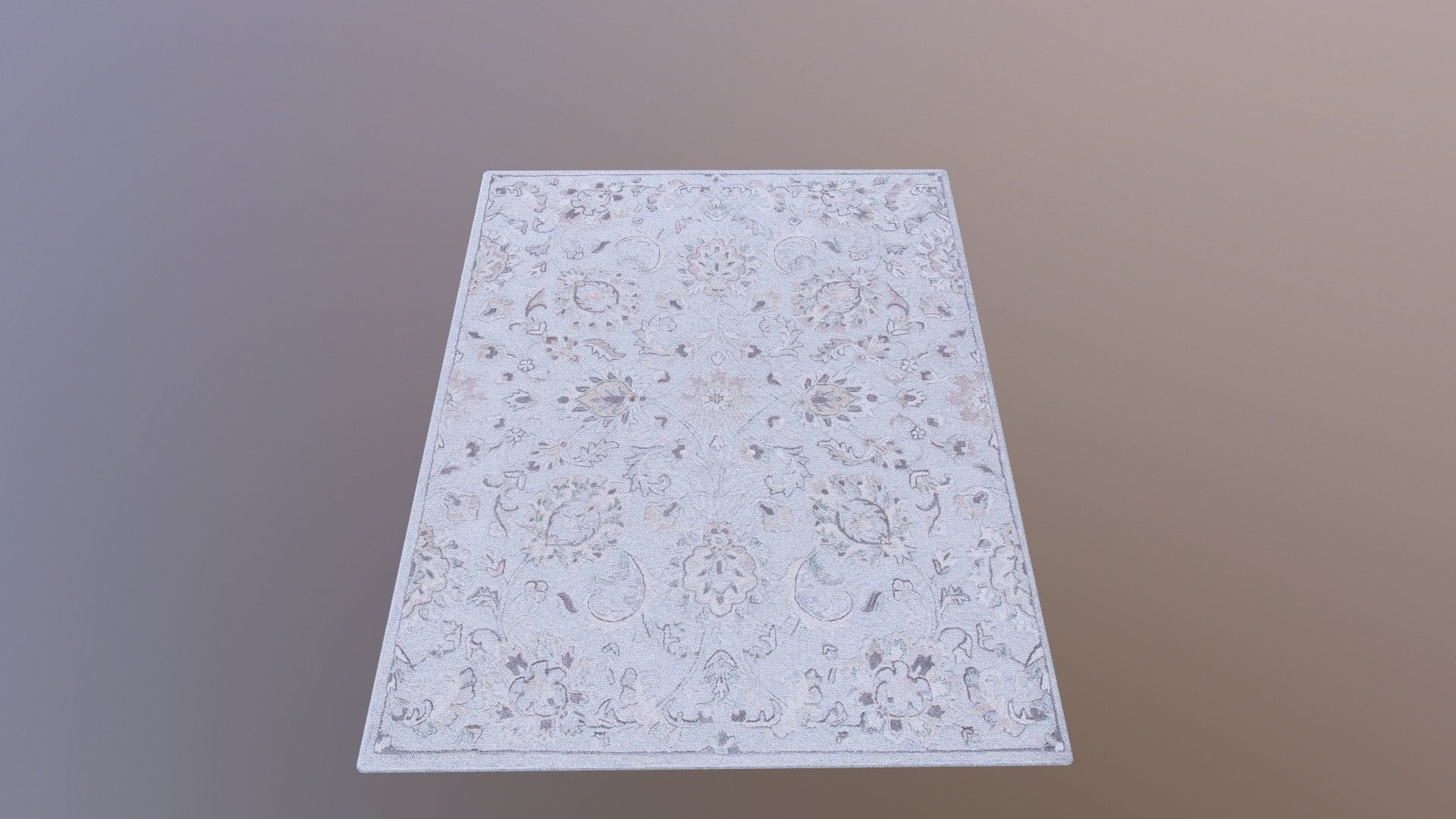 Silk mat 3D model_2